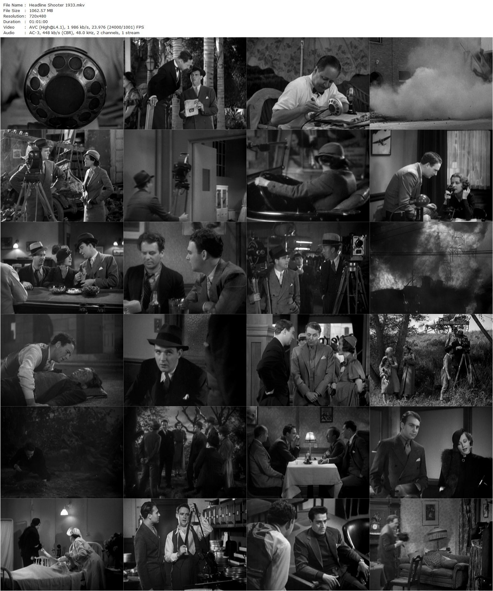 Headline Shooter (1933) Otto Brower, William Gargan, Frances Dee, Ralph Bellamy-poster