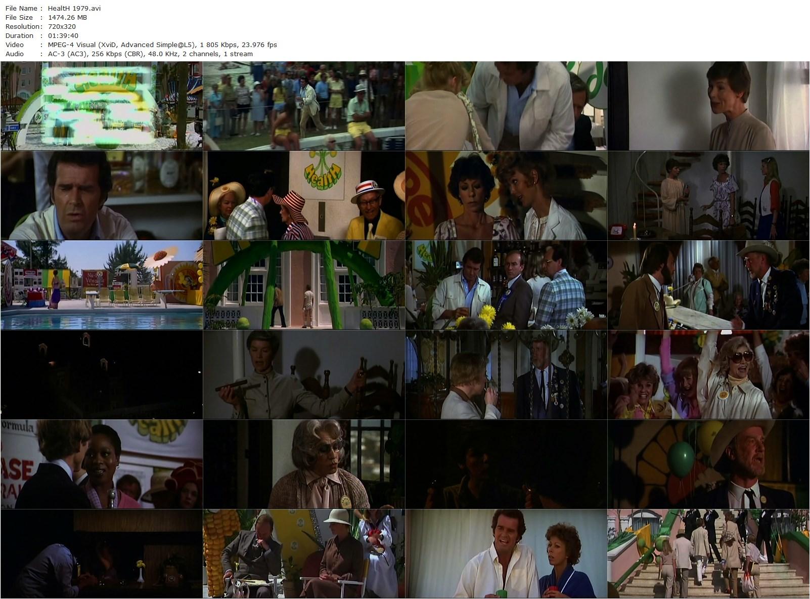 HealtH (1980) Robert Altman, Carol Burnett, Glenda Jackson, James Garner-poster