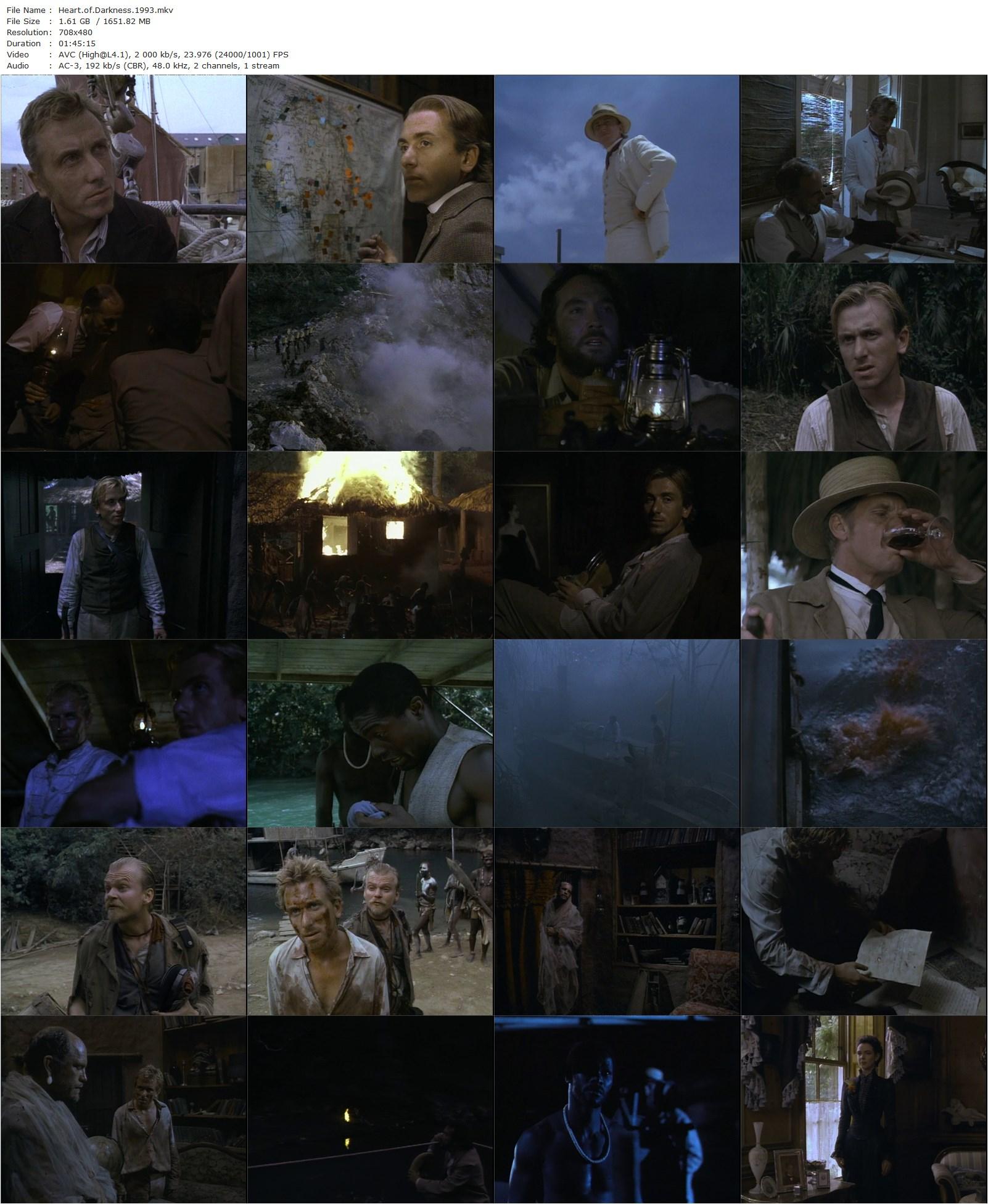 Heart of Darkness (1993) Nicolas Roeg, Tim Roth, John Malkovich, Isaach De Bankolé-poster