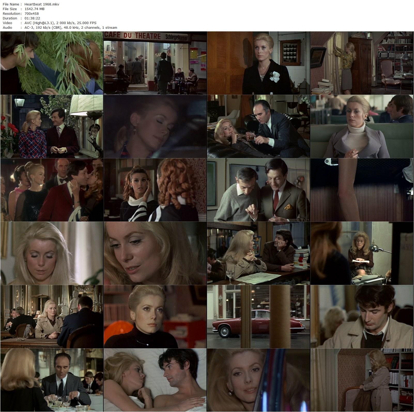 Heartbeat / La chamade (1968) Alain Cavalier, Catherine Deneuve, Michel Piccoli, Roger Van Hool-poster