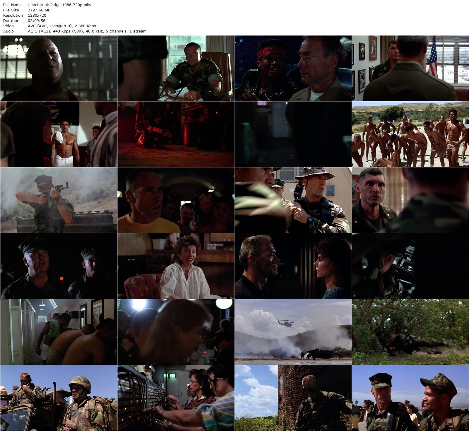 Heartbreak Ridge (1986) Clint Eastwood, Marsha Mason, Everett McGill-poster