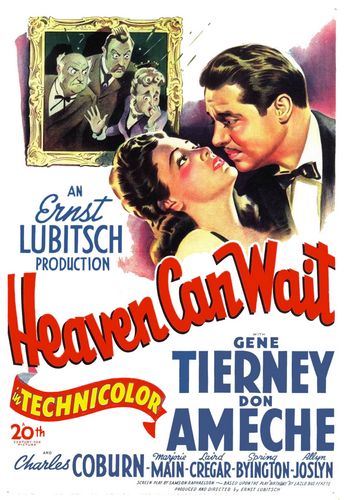 Heaven Can Wait (1943) Ernst Lubitsch, Gene Tierney, Don Ameche, Charles Coburn