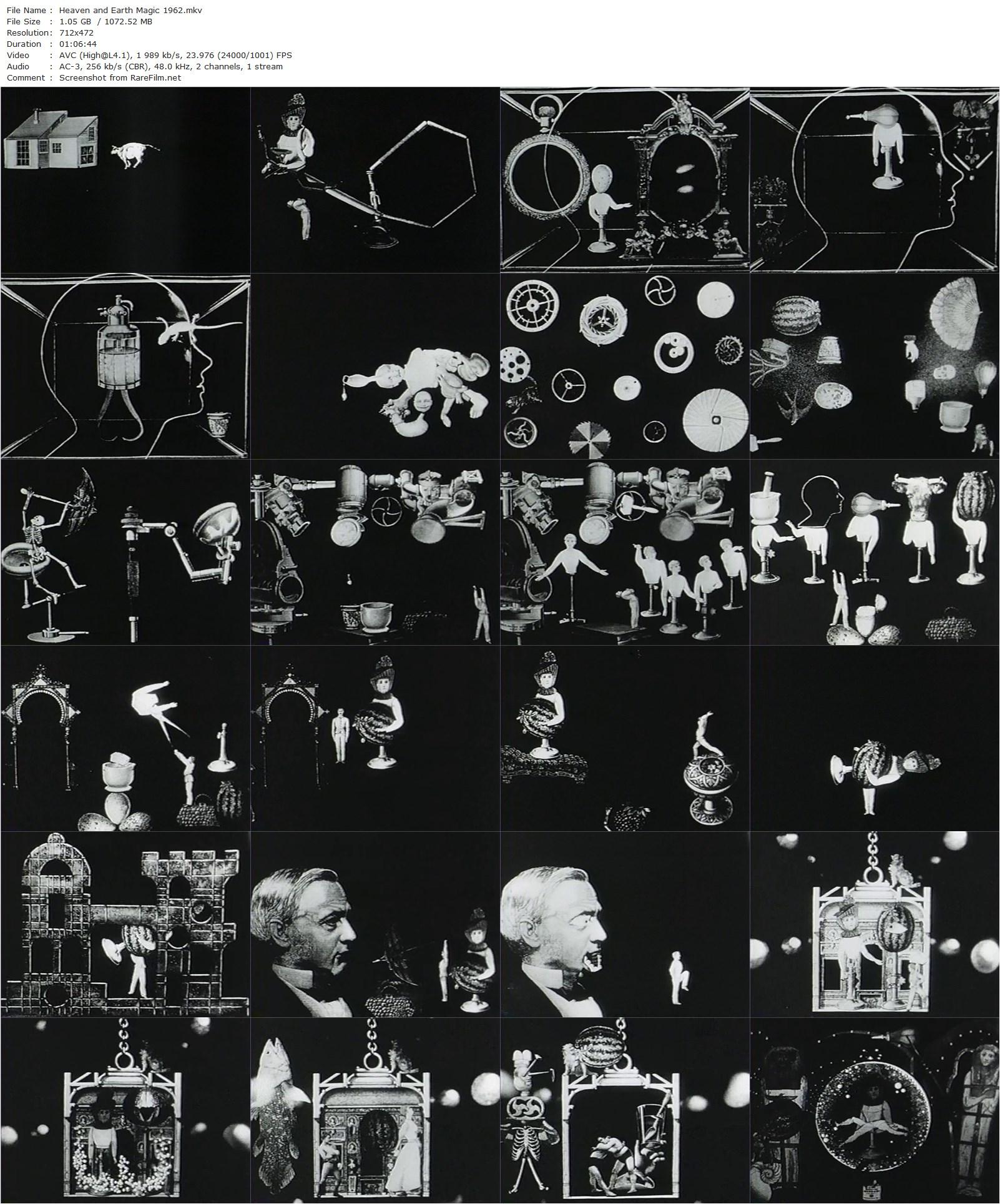 Heaven and Earth Magic (1962) Harry Smith-poster