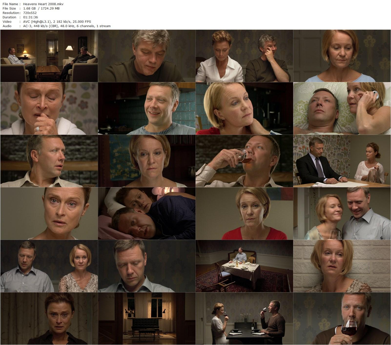 Heaven’s Heart AKA Himlens hjärta (2008) Simon Staho, Mikael Persbrandt, Lena Endre, Jakob Eklund-poster