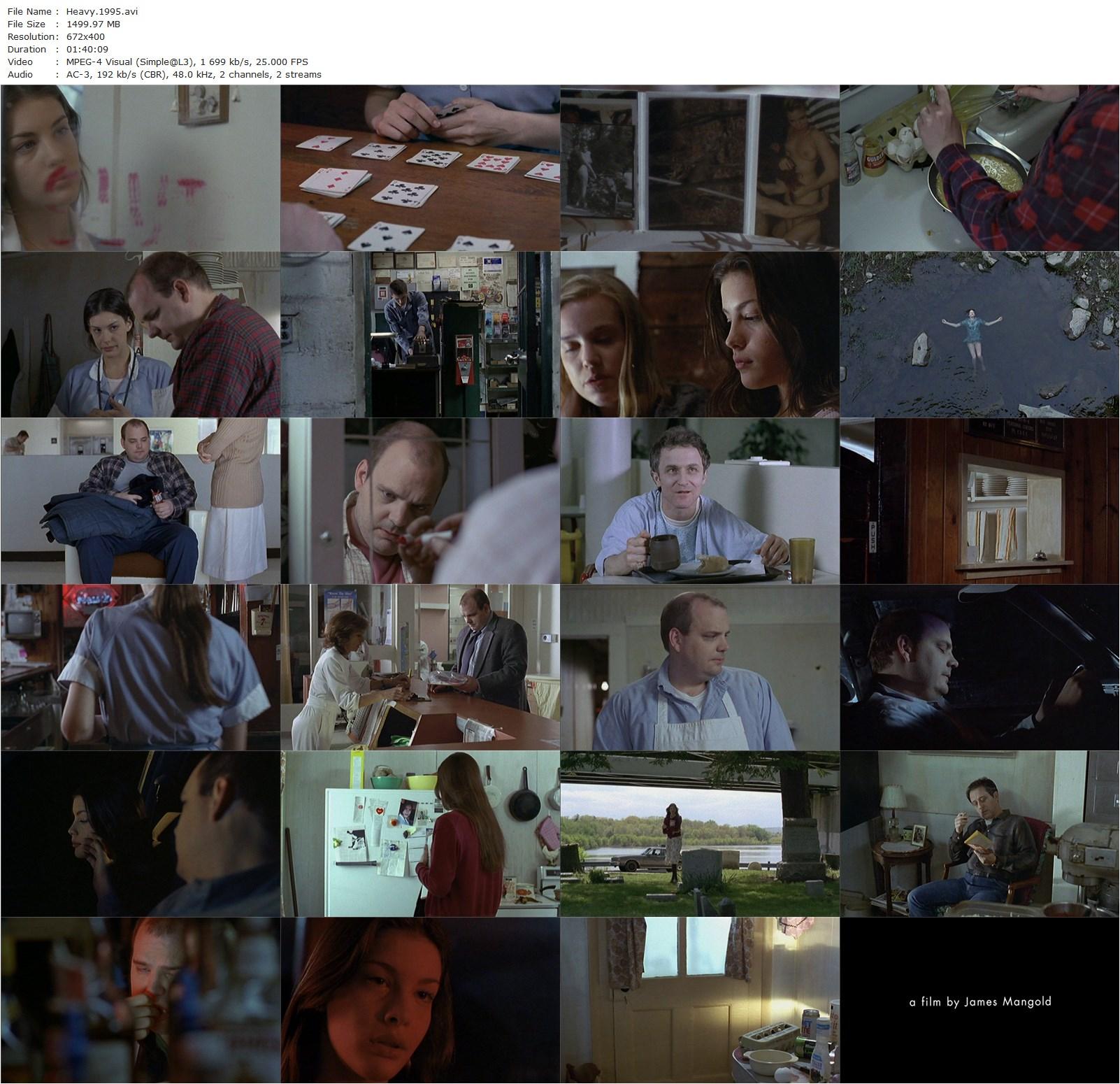 Heavy (1995) James Mangold, Pruitt Taylor Vince, Shelley Winters, Liv Tyler-poster