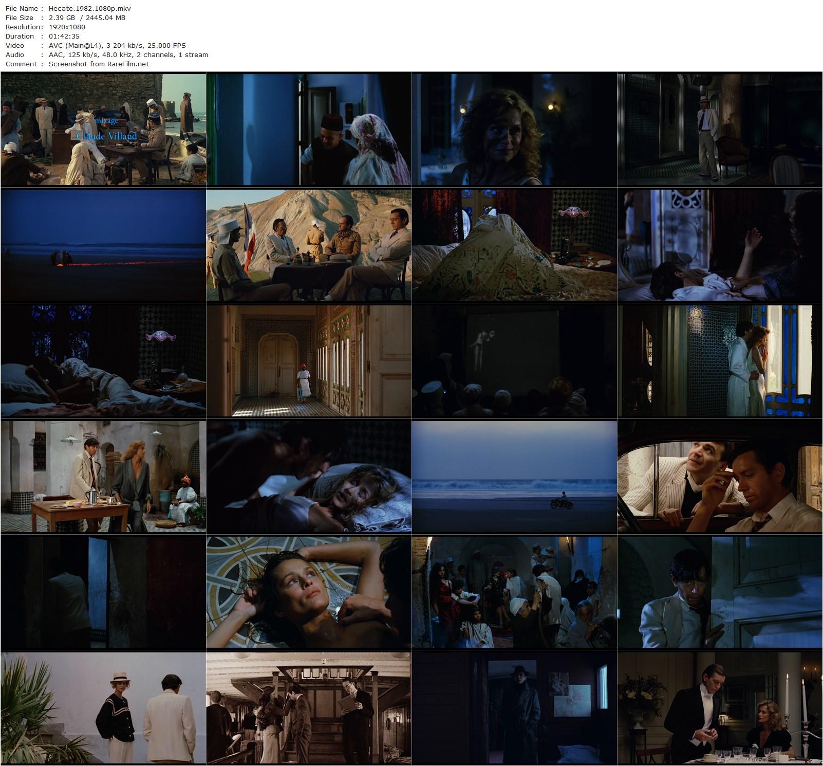 Hécate (1982) Daniel Schmid, Bernard Giraudeau, Lauren Hutton, Jean Bouise-poster