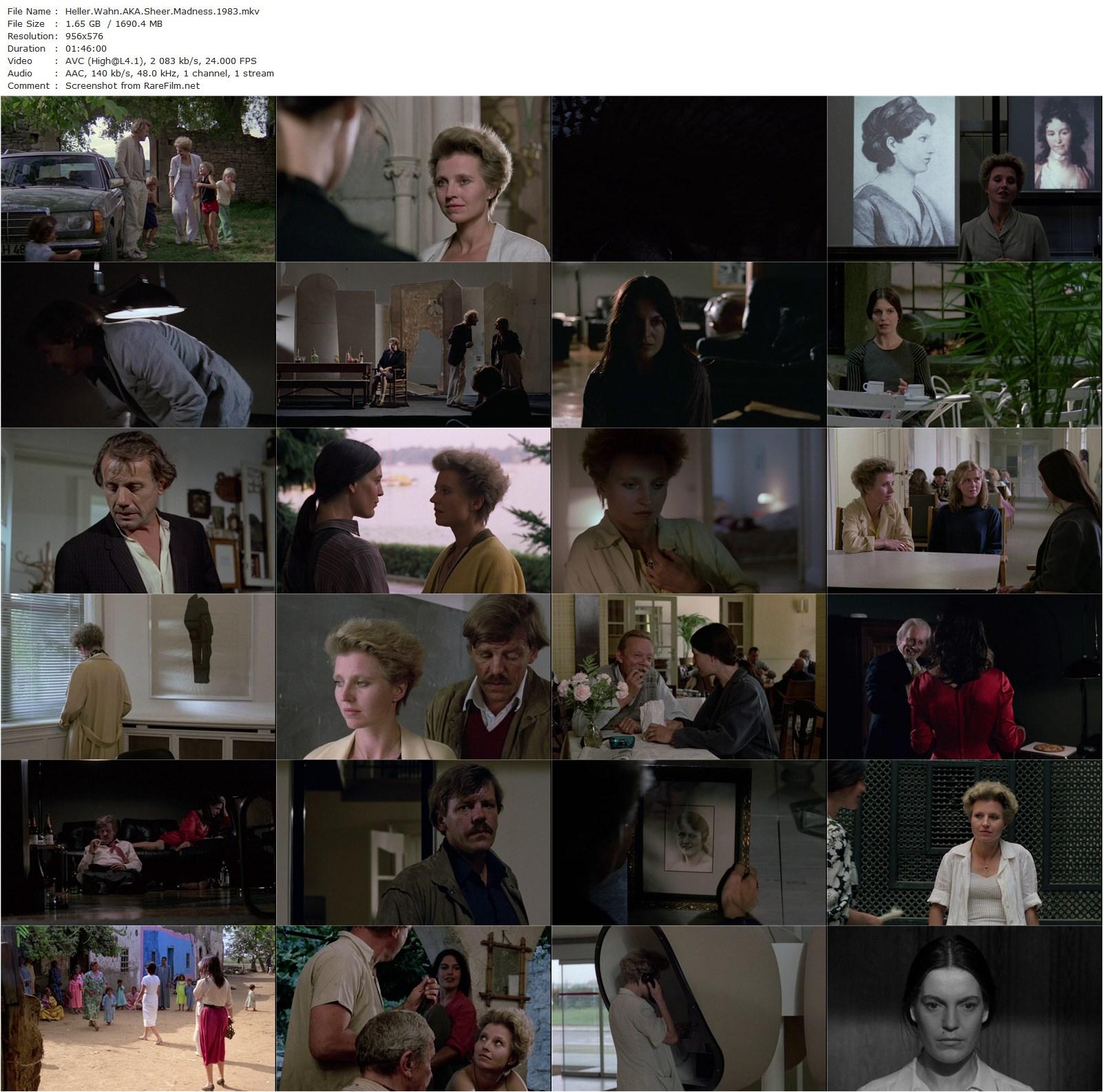 Sheer Madness / Heller Wahn (1983) Margarethe von Trotta, Hanna Schygulla, Angela Winkler, Peter Striebeck-poster