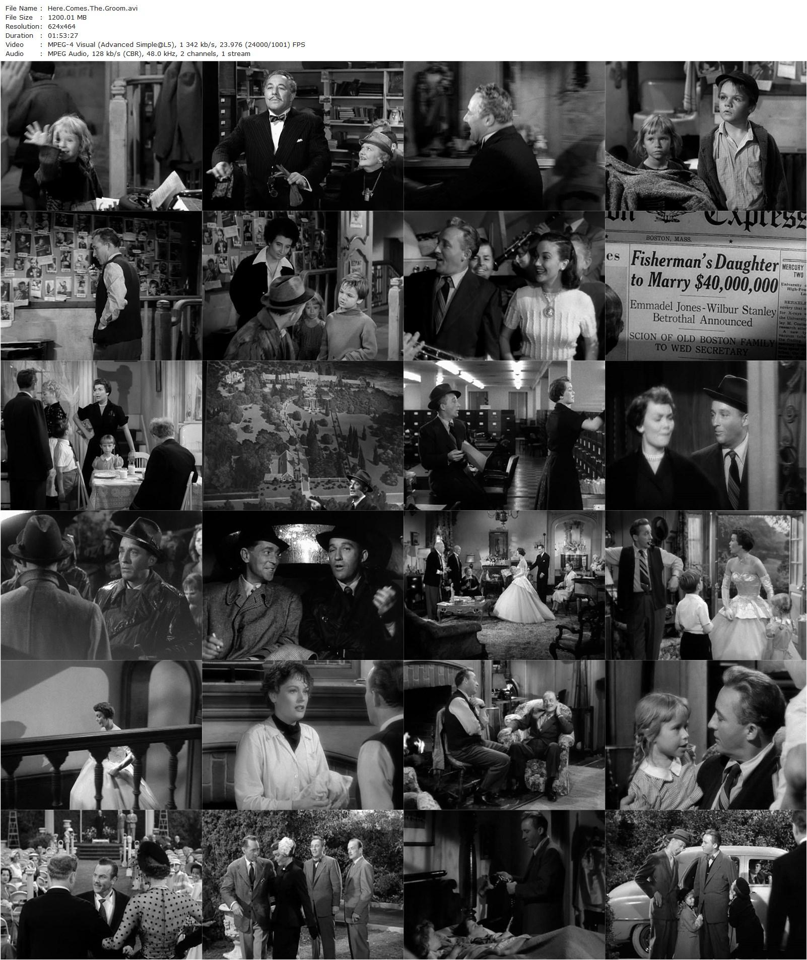 Here Comes the Groom (1951) Frank Capra, Bing Crosby, Jane Wyman, Alexis Smith-poster