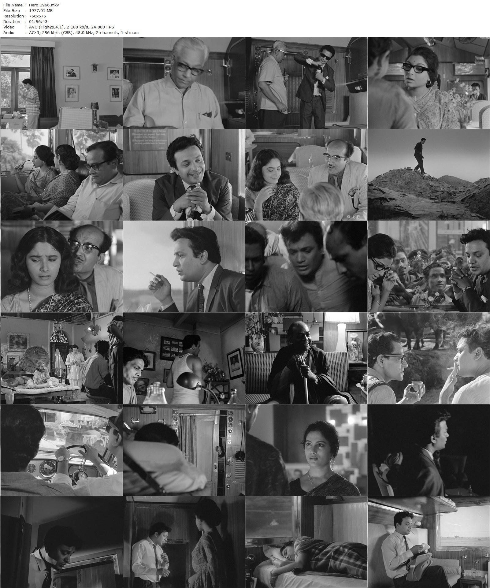 The Hero (1966) Satyajit Ray, Uttam Kumar, Sharmila Tagore, Bireswar Sen-poster