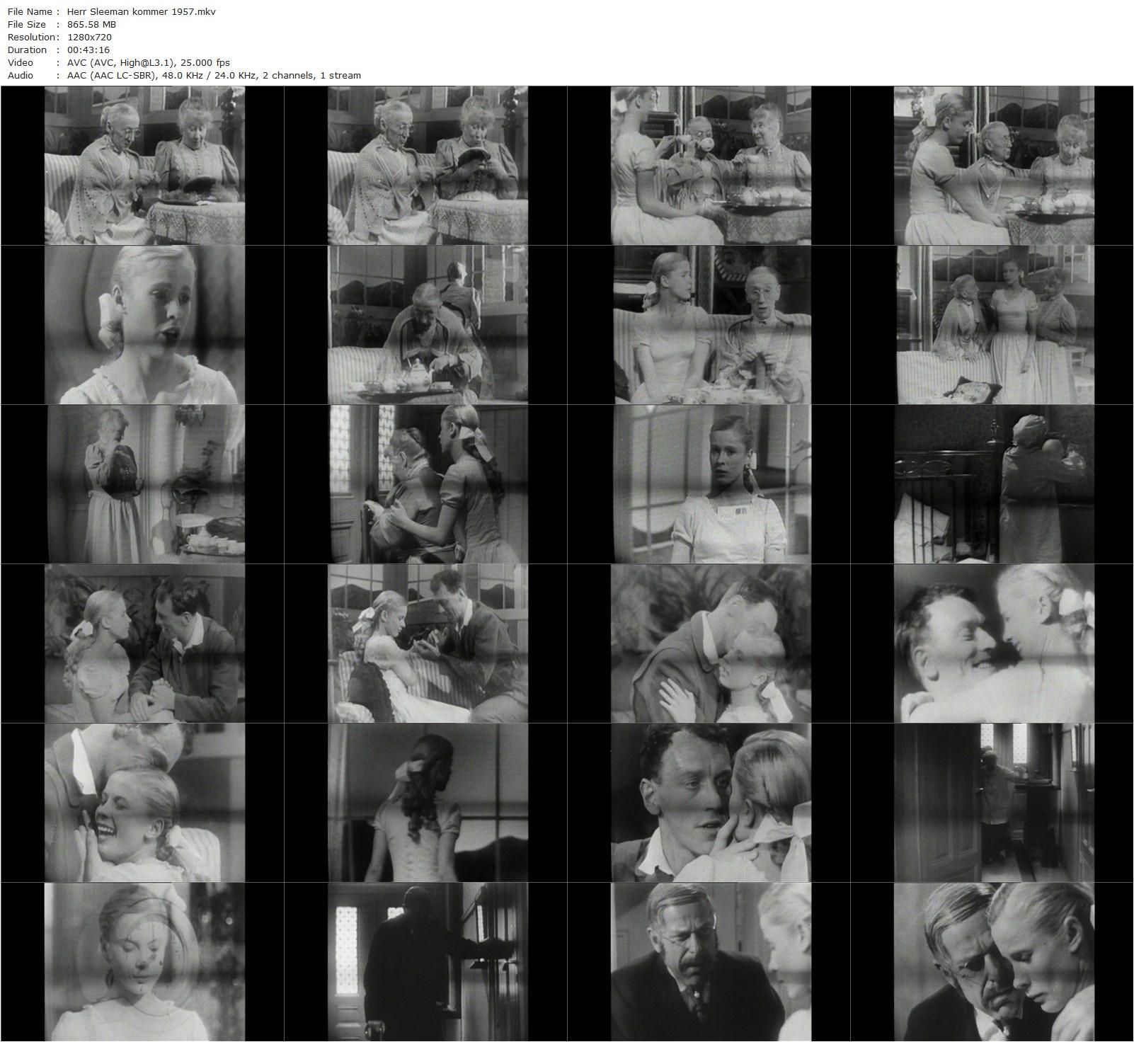 Mr. Sleeman Is Coming (1957) Ingmar Bergman, Naima Wifstrand, Jullan Kindahl, Max von Sydow-poster