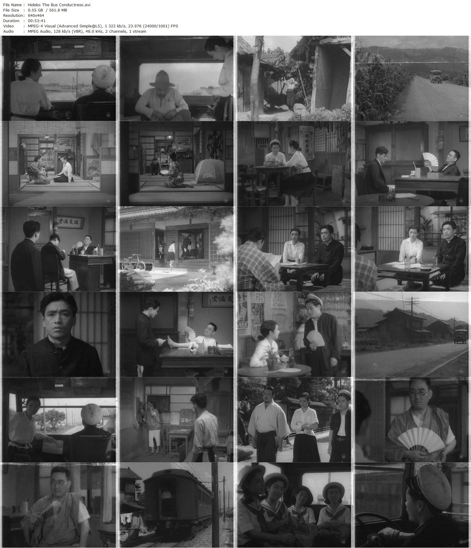 Hideko, the Bus Conductor AKA Hideko no shashô-san (1941) Mikio Naruse, Hideko Takamine, Kamatari Fujiwara, Daijirô Natsukawa-poster