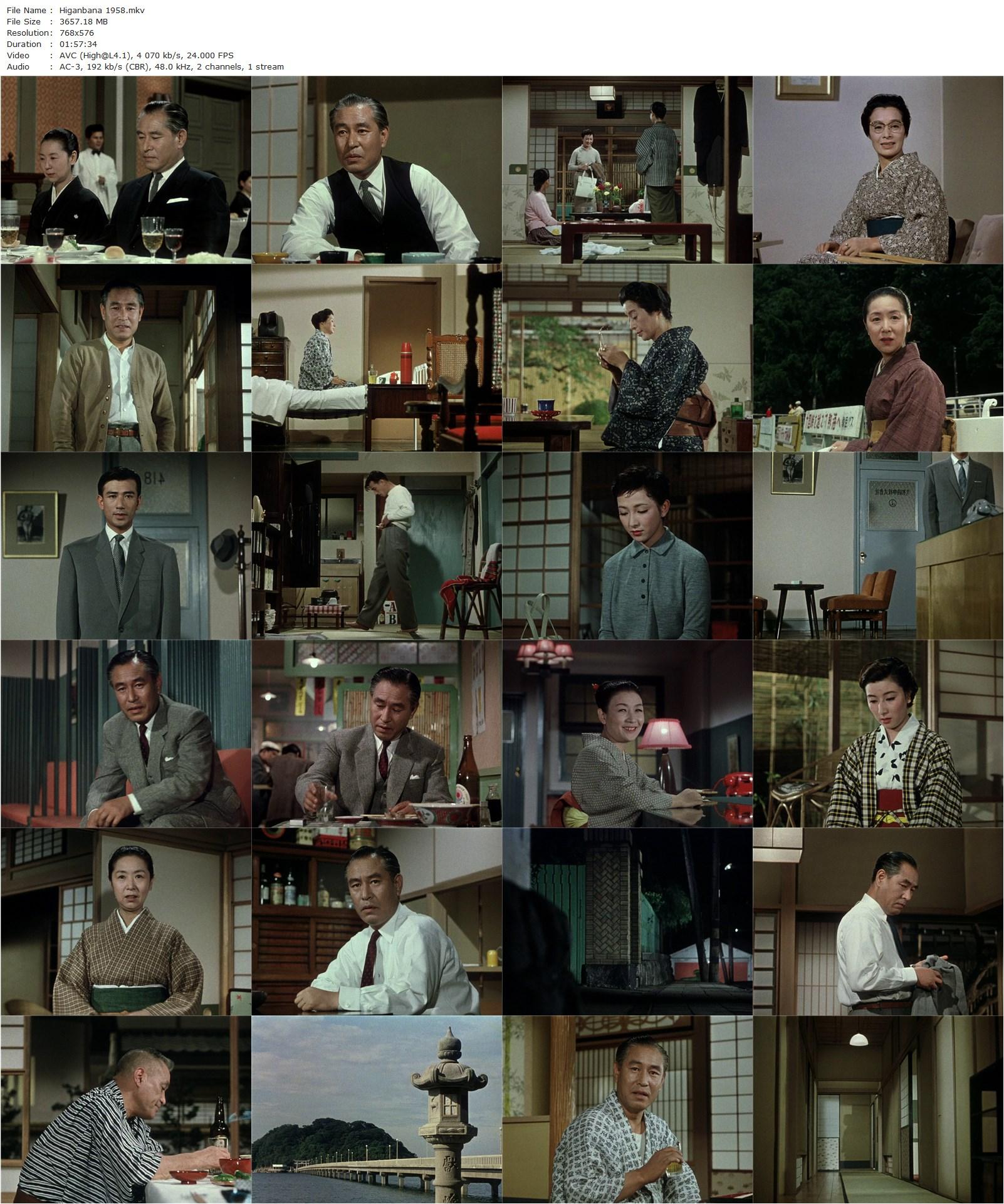 Equinox Flower AKA Higanbana (1958) Yasujirô Ozu, Shin Saburi, Kinuyo Tanaka, Ineko Arima-poster