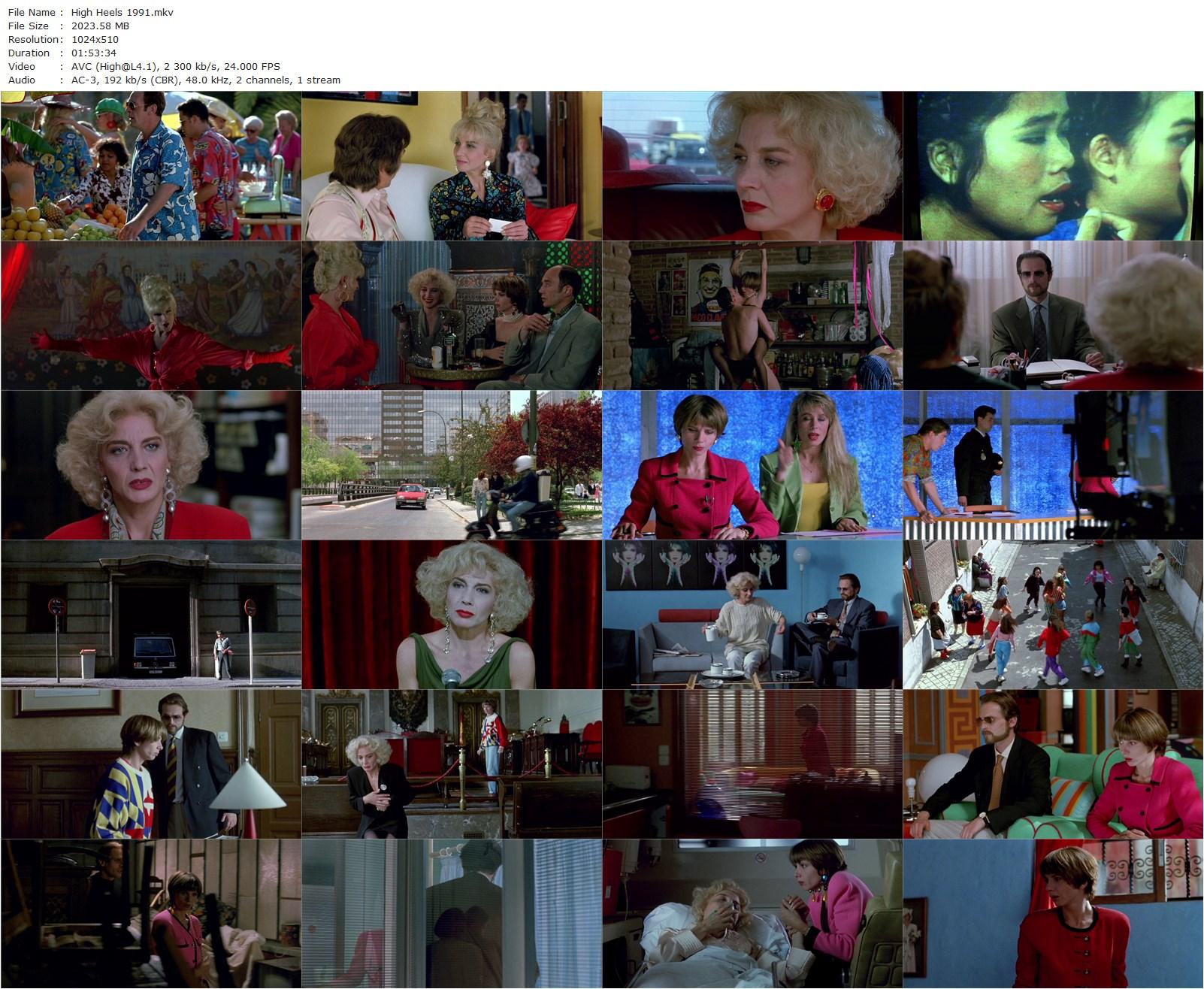 High Heels AKA Tacones lejanos (1991) Pedro Almodóvar, Victoria Abril, Marisa Paredes, Miguel Bosé-poster