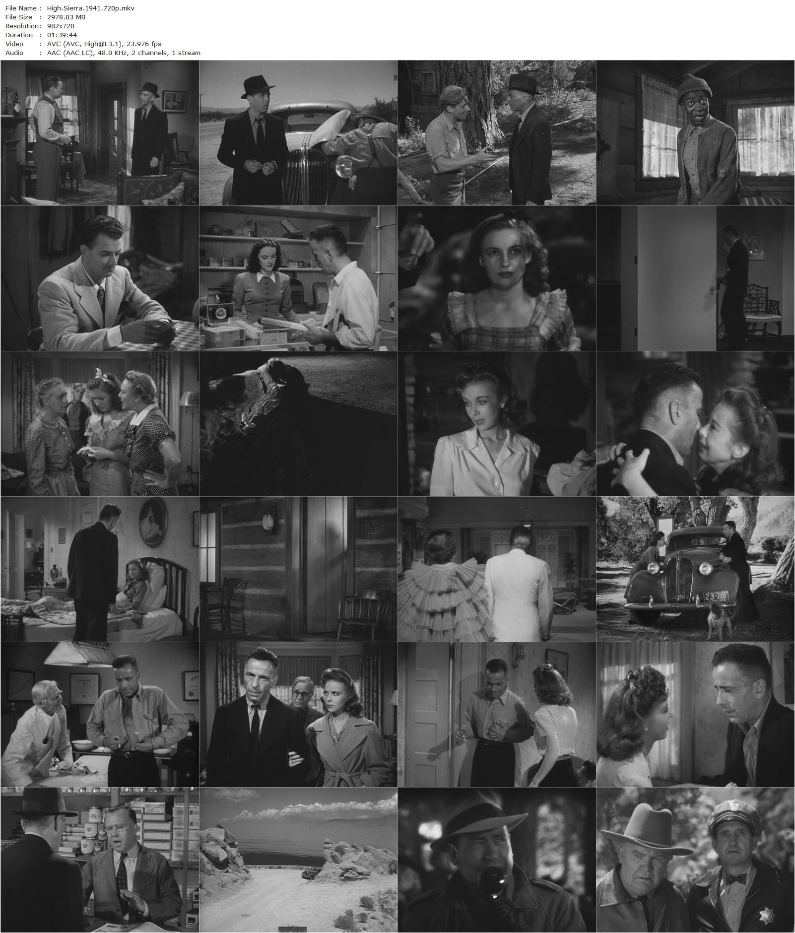 High Sierra (1941) Raoul Walsh, Ida Lupino, Humphrey Bogart, Alan Curtis-poster