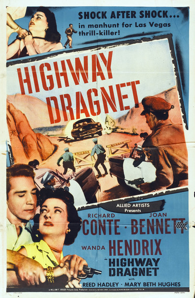 Highway Dragnet (1954) Nathan Juran, Richard Conte, Joan Bennett, Wanda Hendrix, Crime, Drama, Film-Noir
