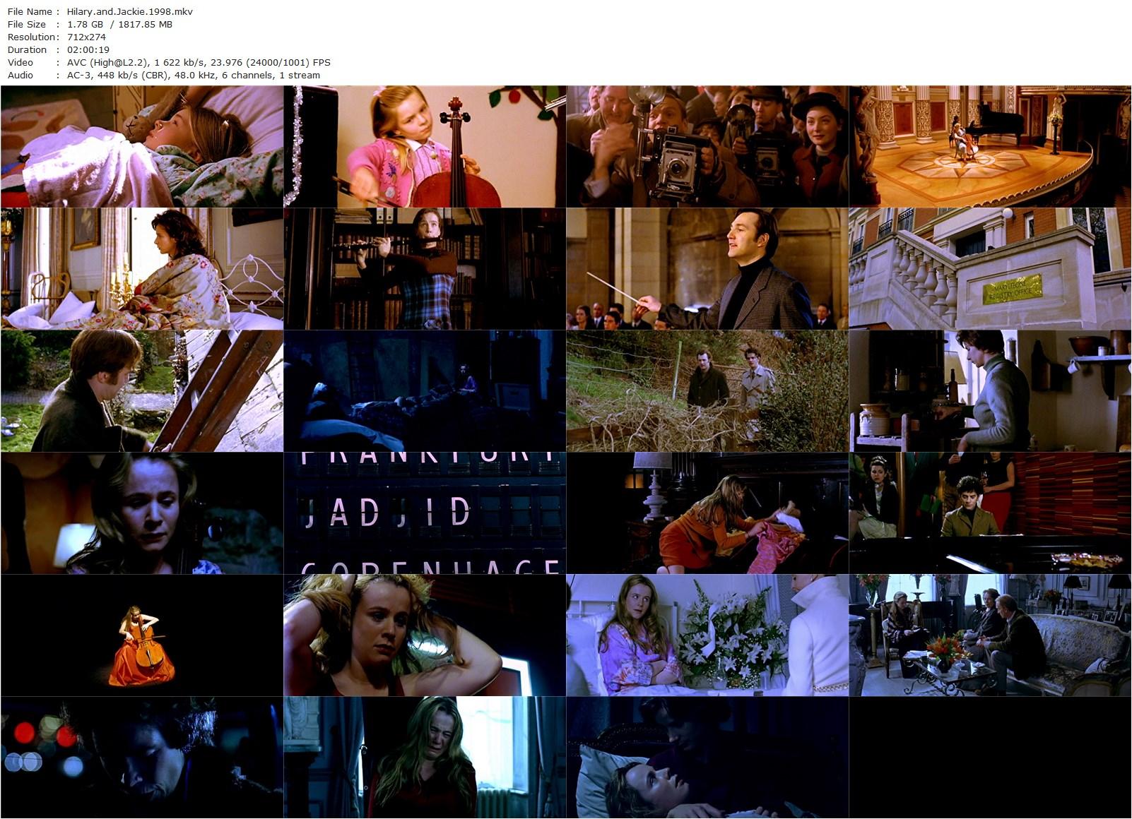 Hilary and Jackie (1998) Anand Tucker, Emily Watson, Rachel Griffiths, James Frain-poster