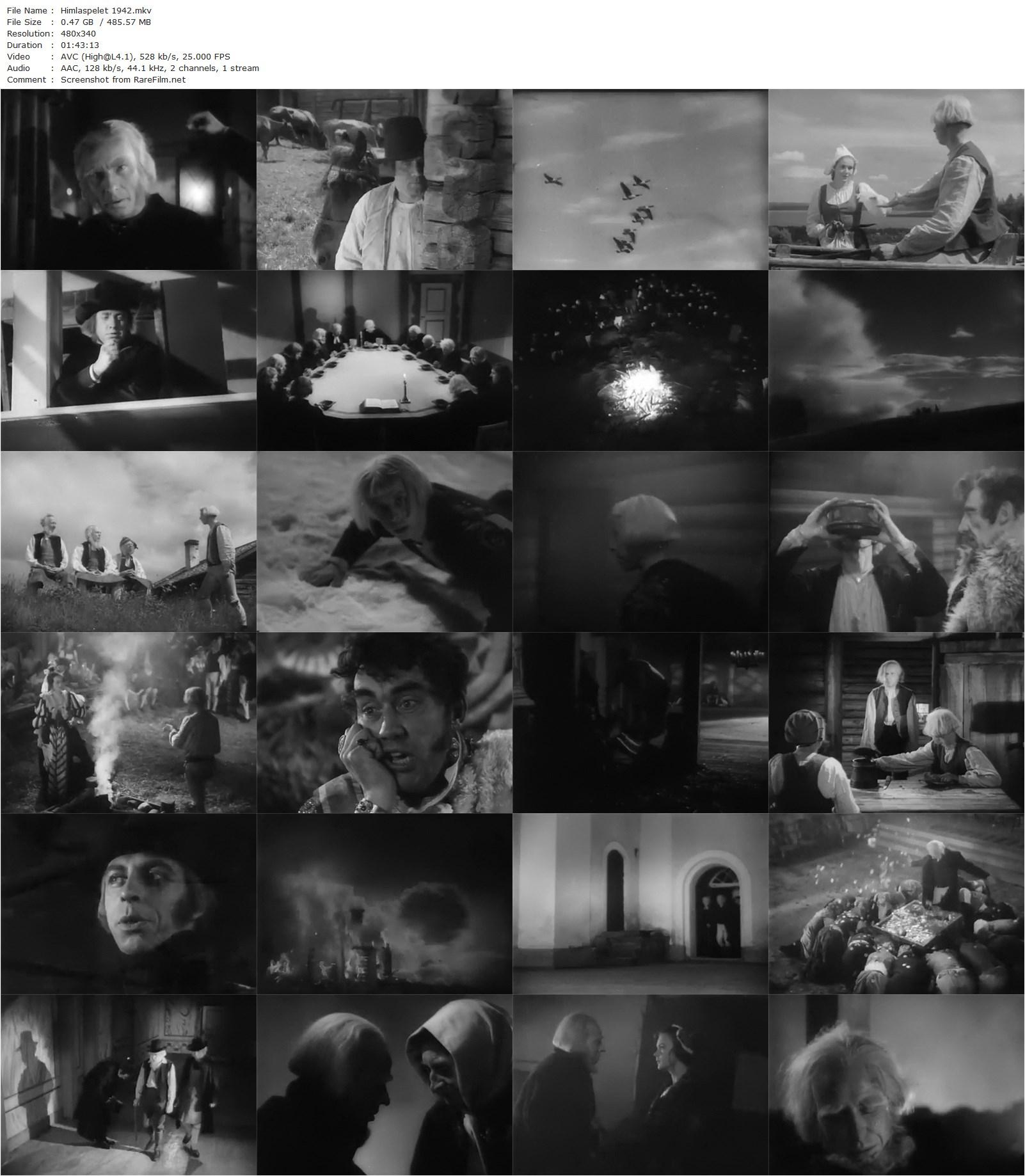 The Road to Heaven / Himlaspelet (1942) Alf Sjöberg, Rune Lindström, Eivor Landström, Anders Henrikson-poster