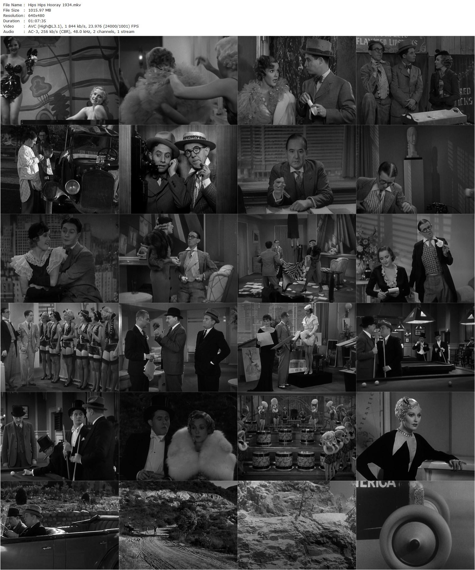 Hips, Hips, Hooray! (1934) Mark Sandrich, Bert Wheeler, Robert Woolsey, Ruth Etting-poster