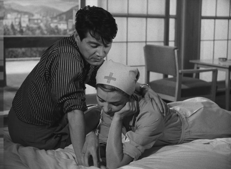 Hiroshima mon amour (1959) Alain Resnais, Emmanuelle Riva, Eiji Okada, Stella Dassas, Drama, Romance-poster