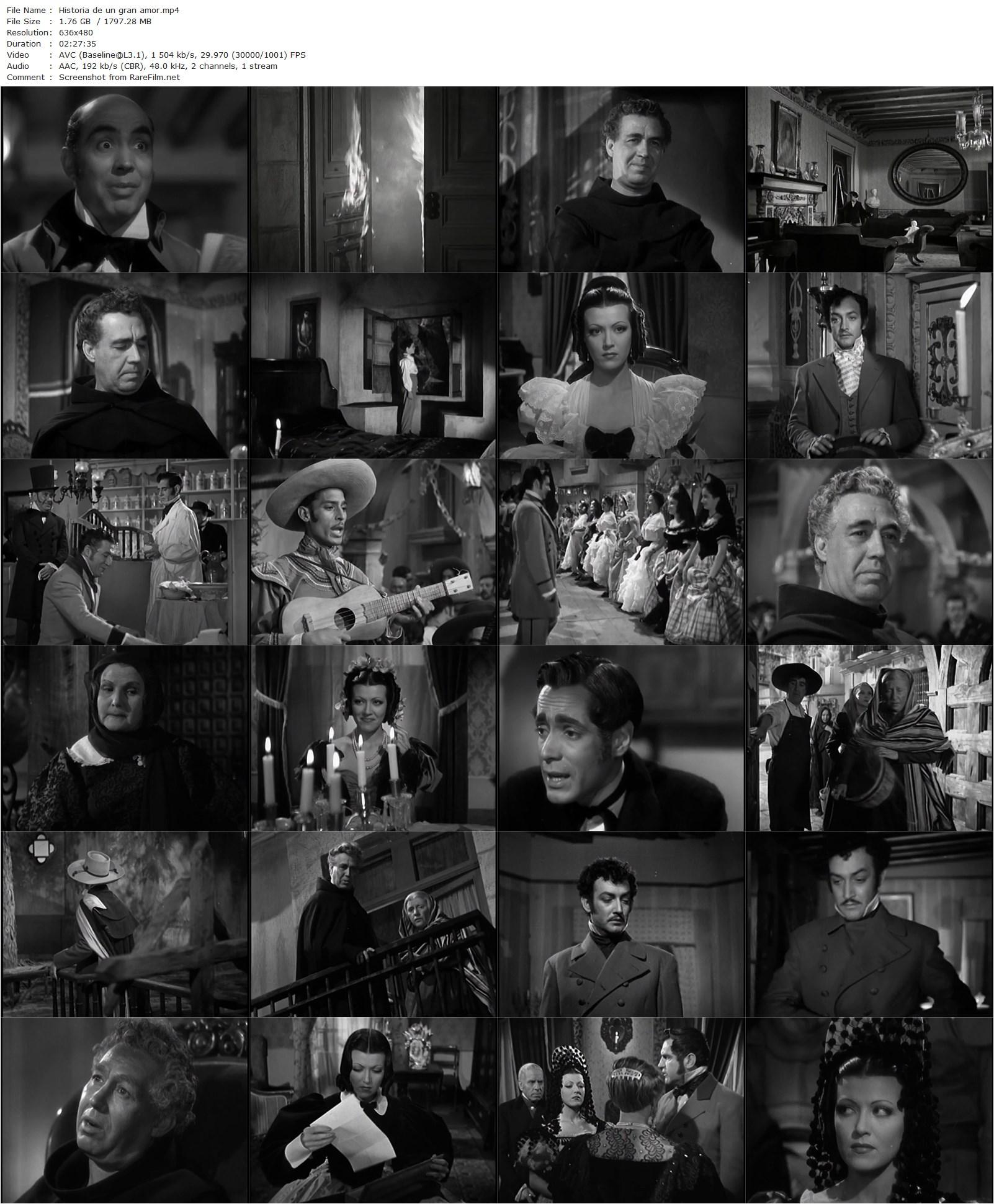 Historia de un gran amor (1942) Julio Bracho-poster