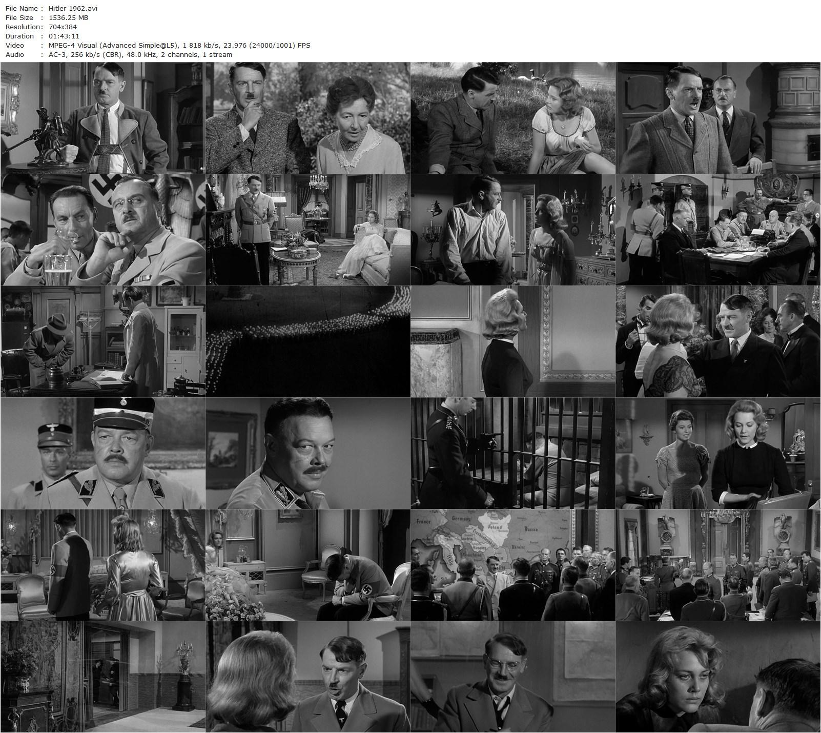 Hitler (1962) Stuart Heisler, Richard Basehart, Maria Emo, Cordula Trantow-poster