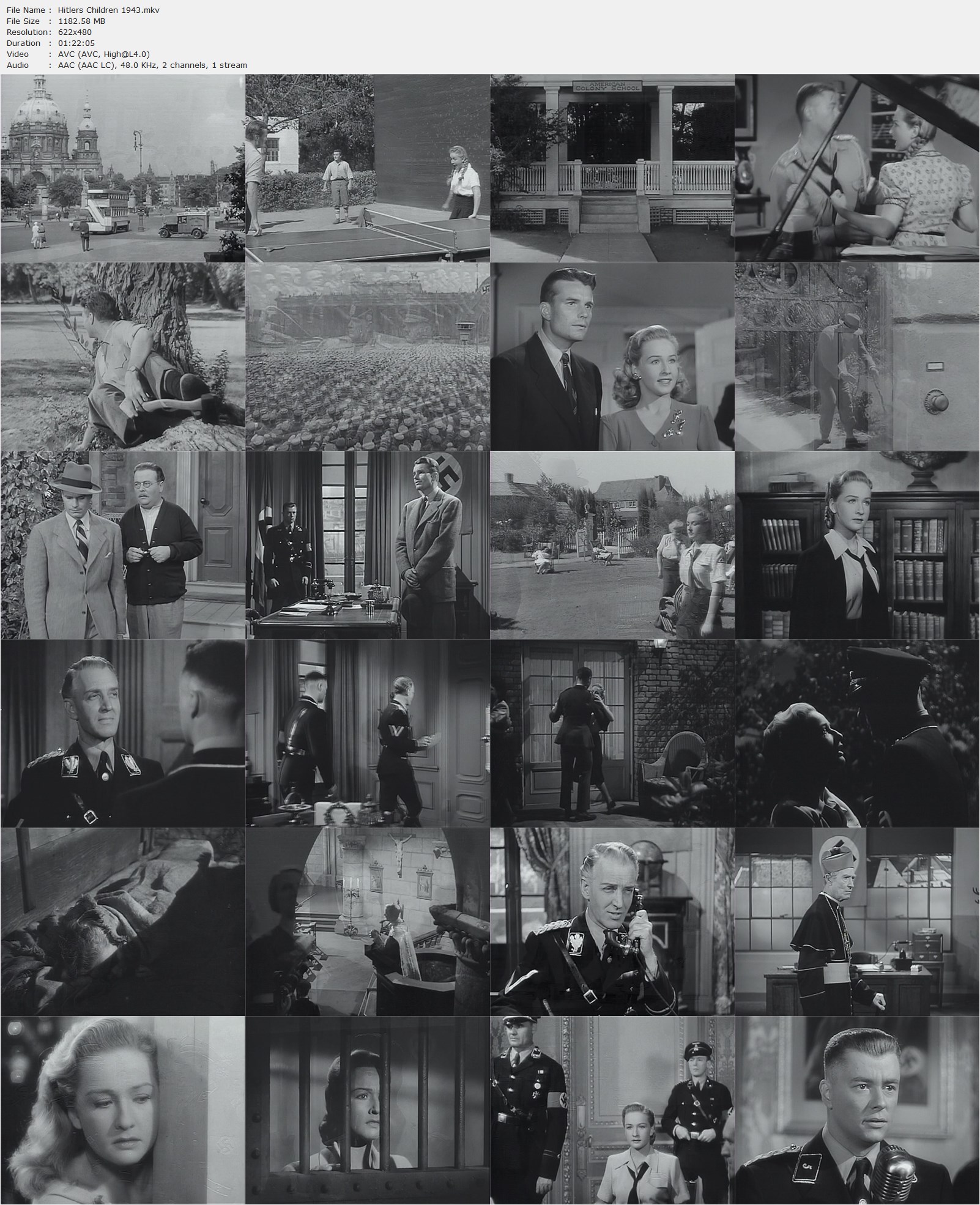 Hitlers Children (1943) Edward Dmytryk, Irving Reis, Tim Holt, Bonita Granville, Kent Smith, Drama, Romance-poster