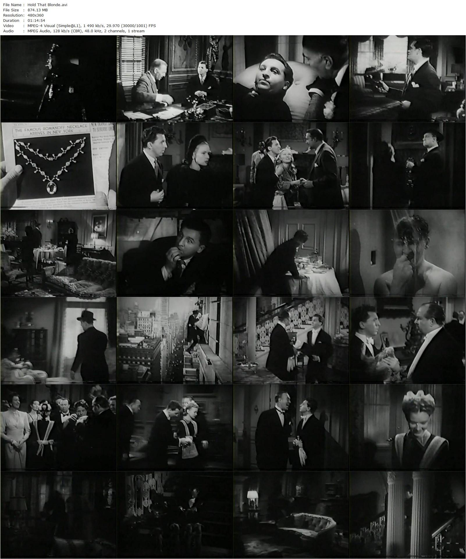 Hold That Blonde! (1945) George Marshall, Eddie Bracken, Veronica Lake, Albert Dekker-poster