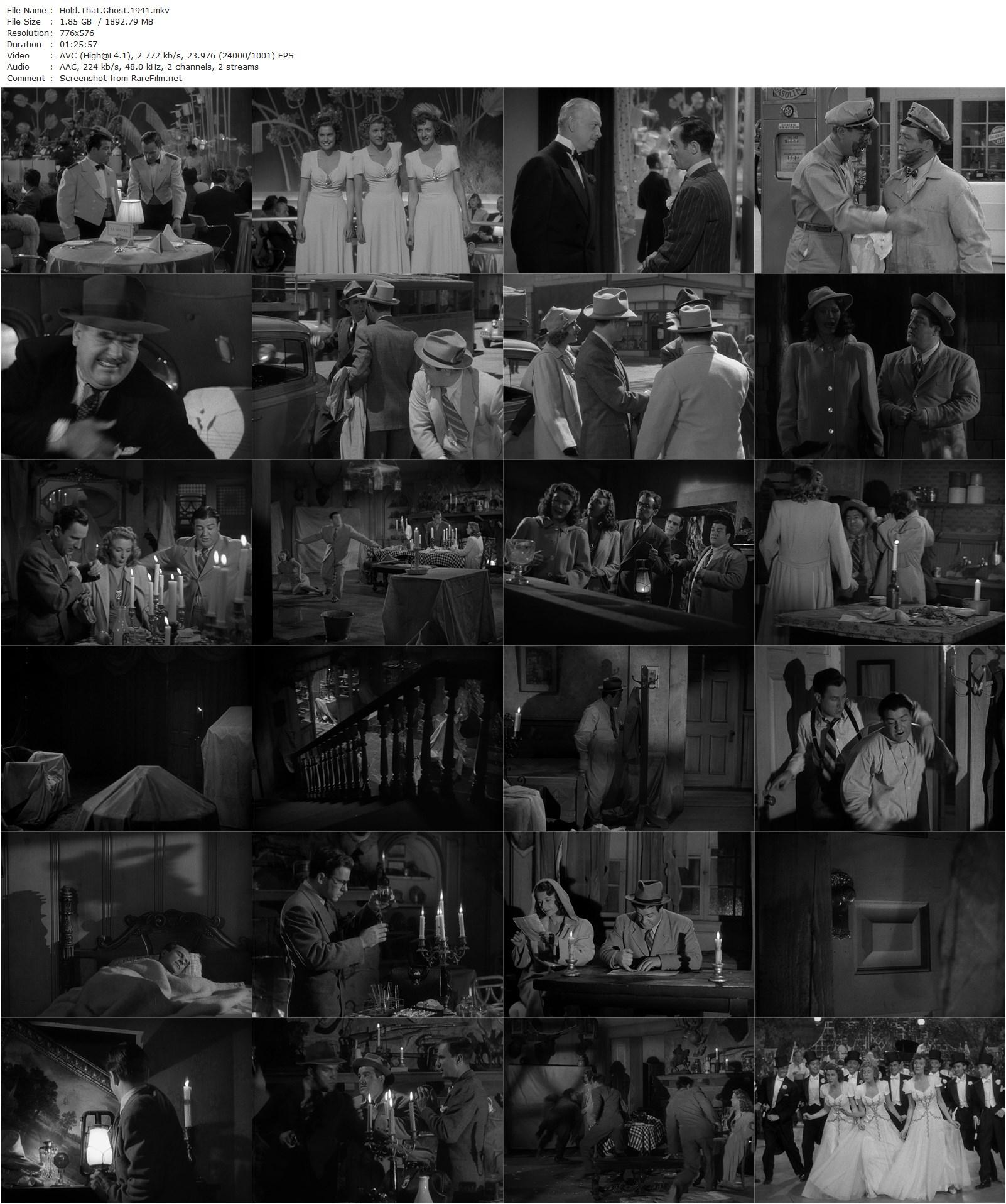 Hold That Ghost (1941) Arthur Lubin, Bud Abbott, Lou Costello, Richard Carlson-poster