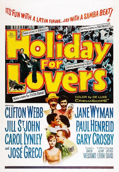 Holiday for Lovers (1959) Henry Levin, Clifton Webb, Jane Wyman, Jill St. John