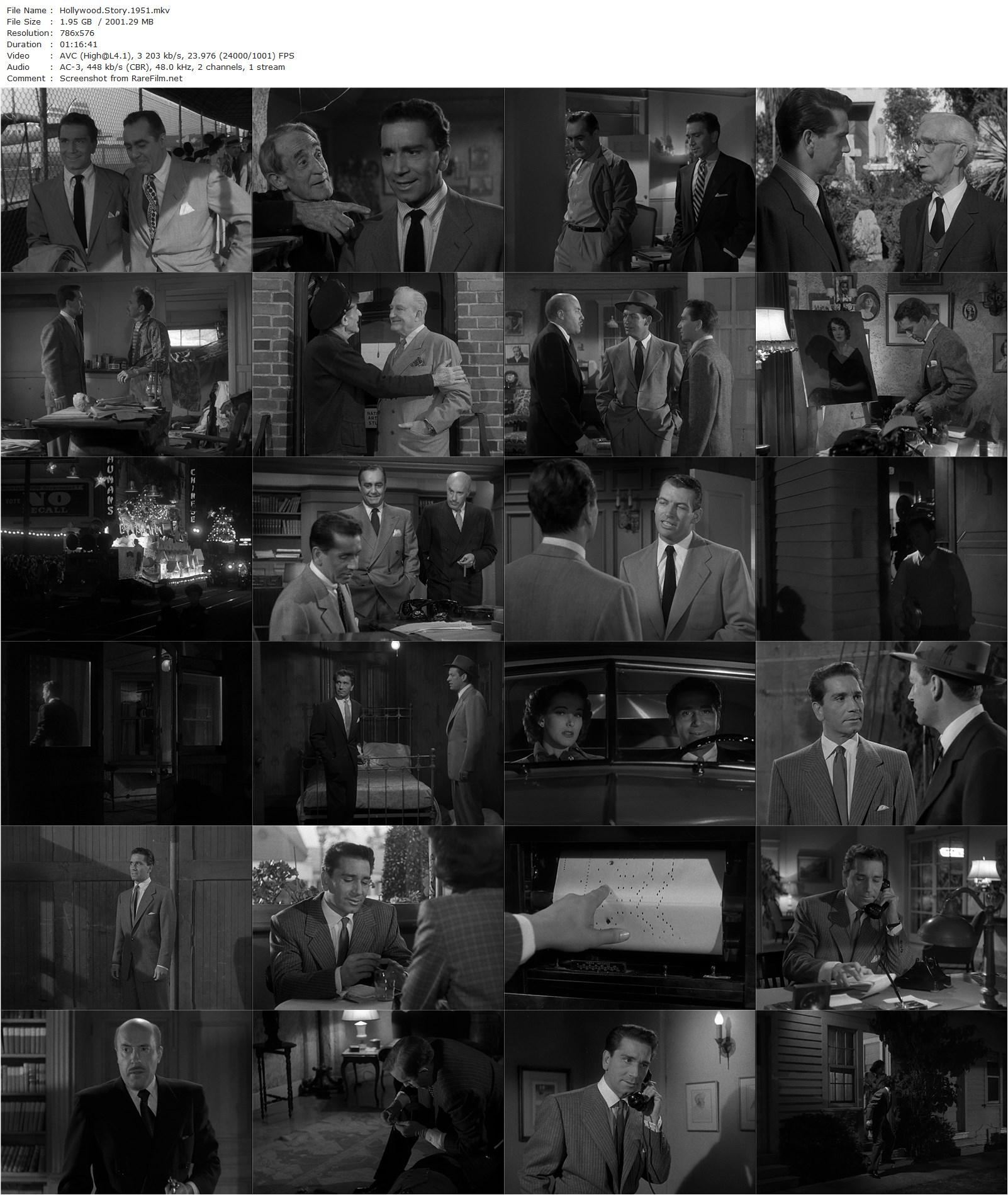 Hollywood Story (1951) William Castle, Richard Conte, Julie Adams, Richard Egan-poster