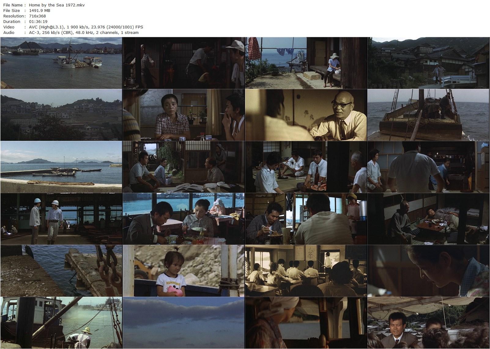 Home from the Sea / Furusato (1972) Yôji Yamada, Hisashi Igawa, Chieko Baishô, Chishû Ryû-poster