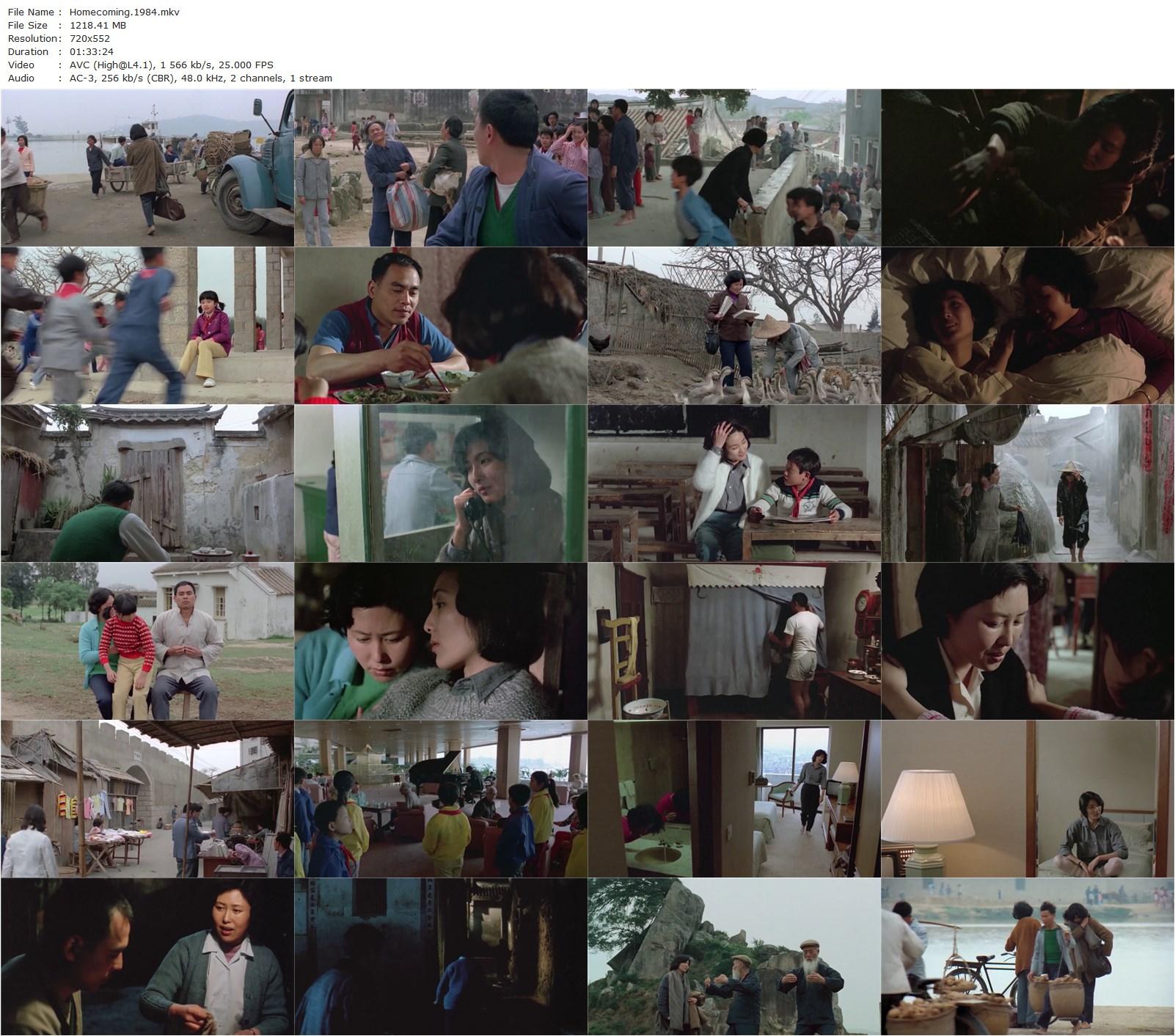 Homecoming AKA Si shui liu nian (1984) Ho Yim, Josephine Koo, Gaowa Siqin, Weixiang Xie-poster