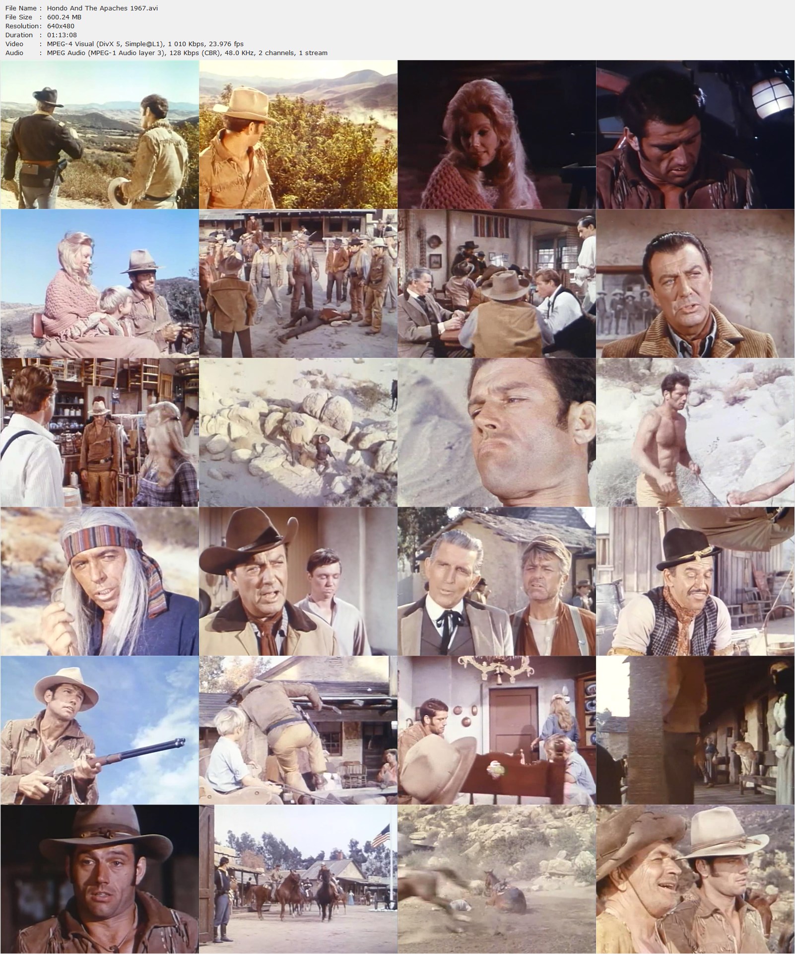 Hondo and the Apaches (1967) Lee H. Katzin, Ralph Taeger, Kathie Browne, Michael Rennie-poster