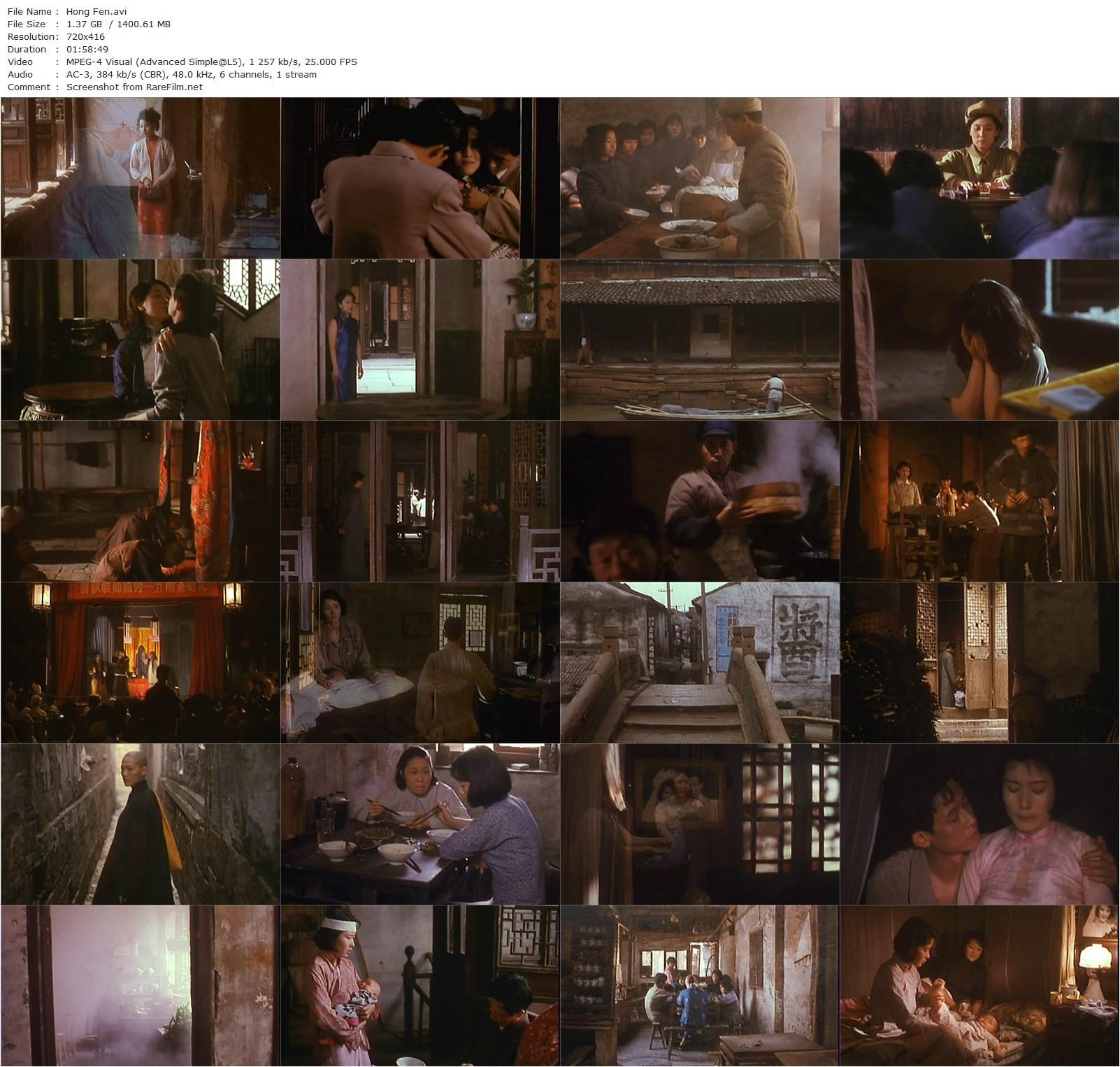 Blush / Hong fen (1994) Shaohong Li, Ji Wang, Zhiwen Wang, Saifei He-poster