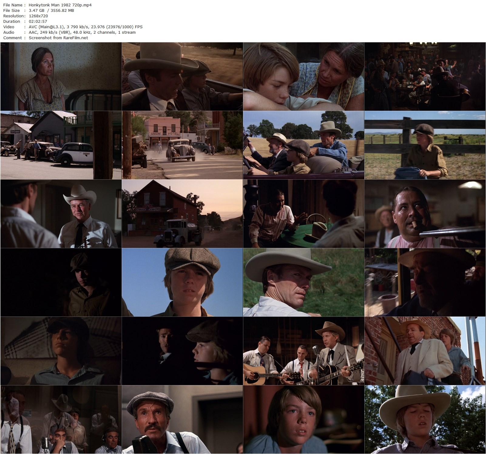 Honkytonk Man (1982) Clint Eastwood, Kyle Eastwood, John McIntire-poster