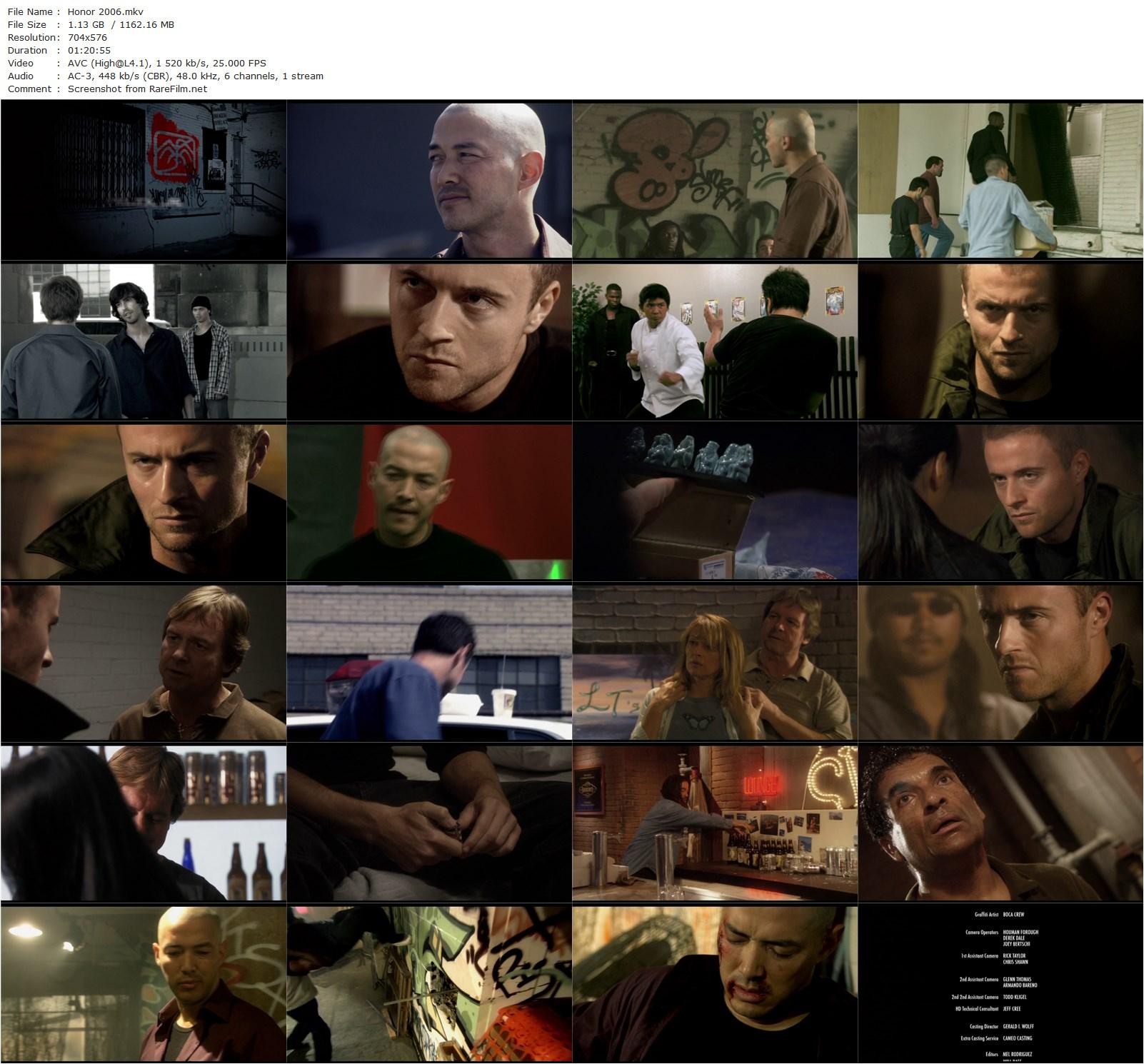 Honor (2006) David Worth, Jason Barry, Russell Wong, Roddy Piper-poster