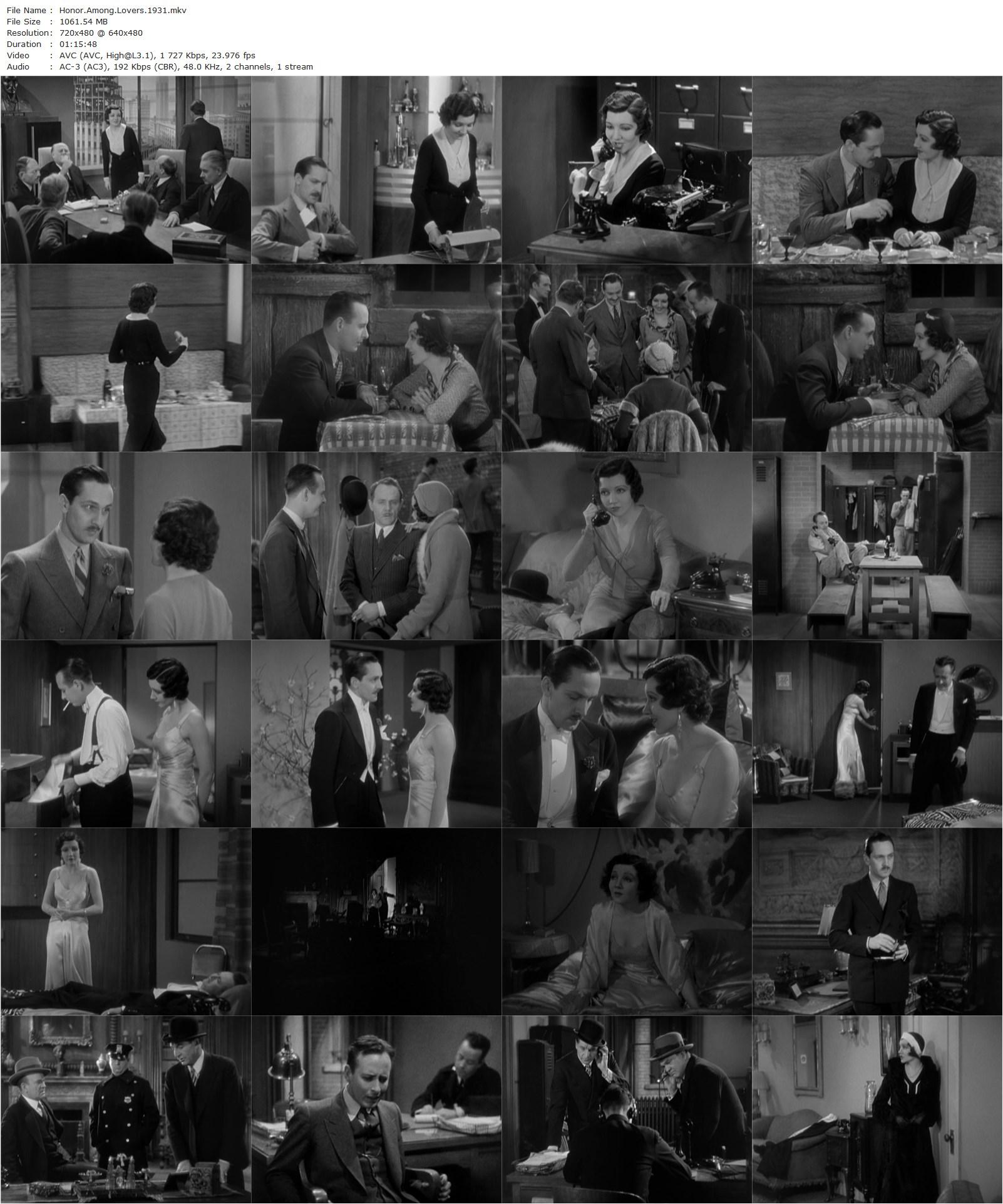 Honor Among Lovers (1931) Dorothy Arzner, Claudette Colbert, Fredric March, Monroe Owsley-poster