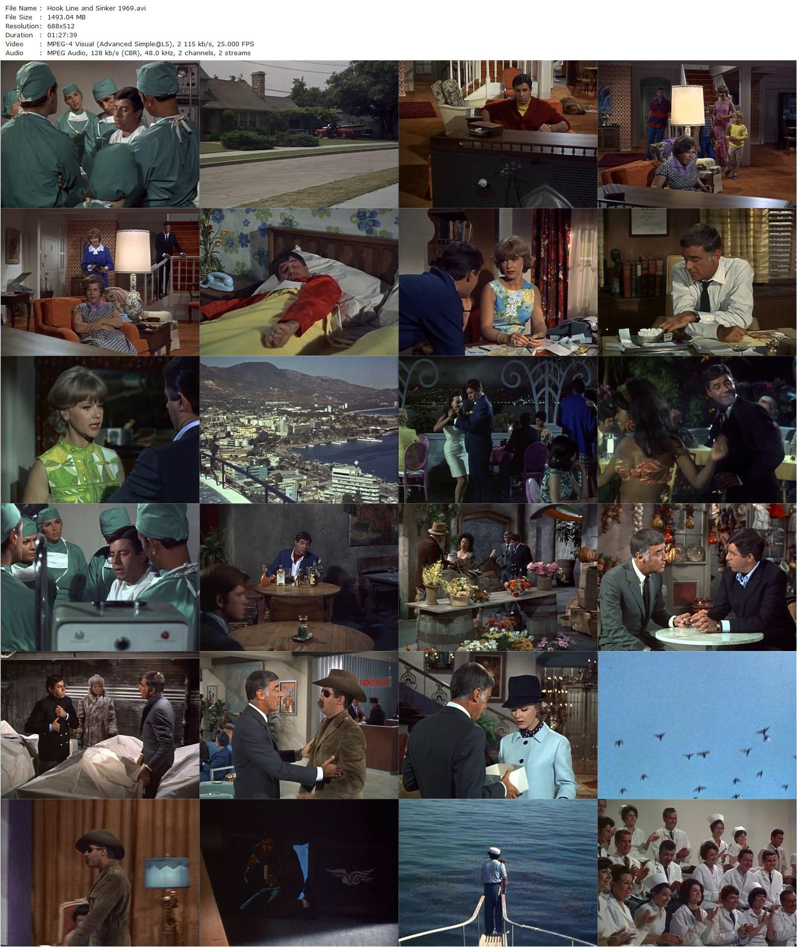 Hook, Line and Sinker (1969) George Marshall, Jerry Lewis, Peter Lawford, Anne Francis-poster