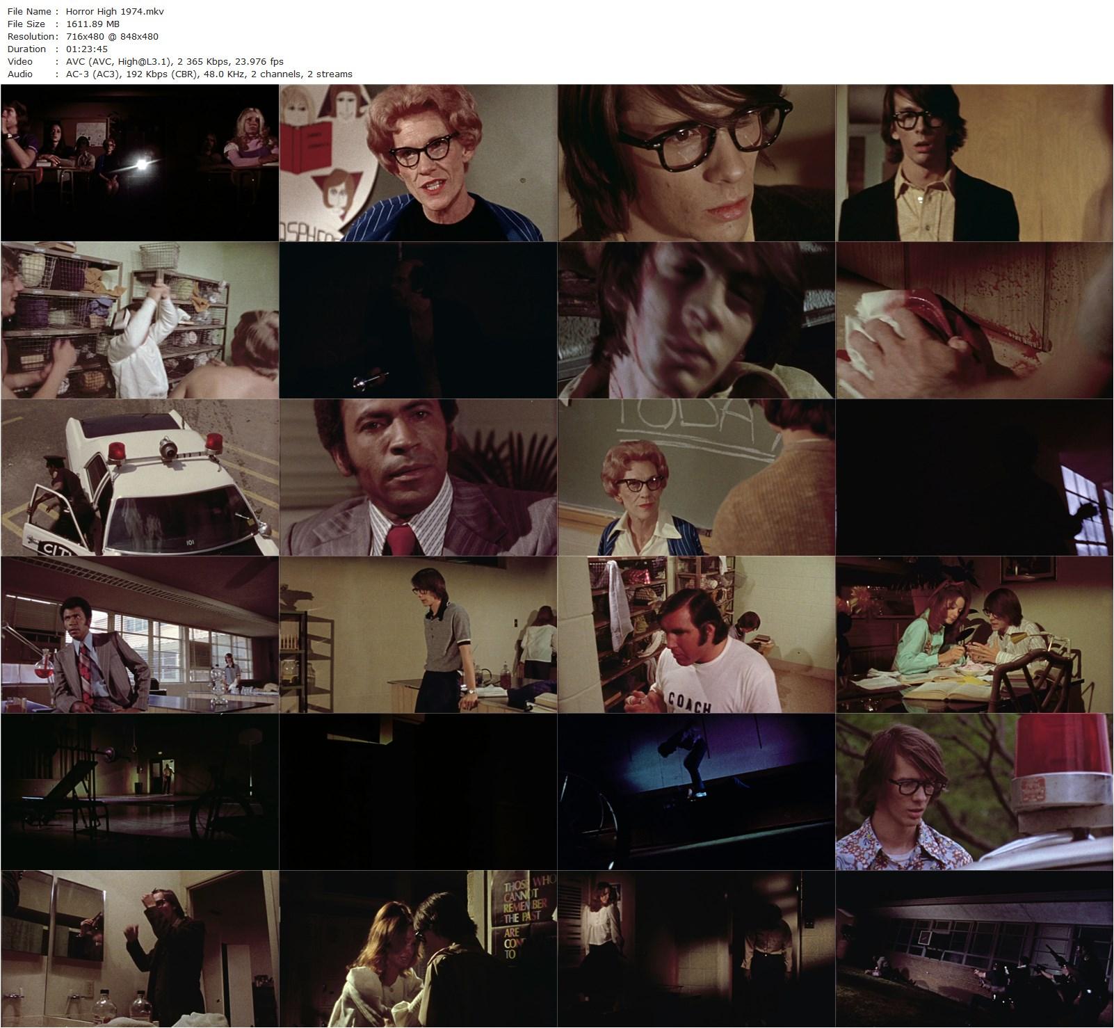 Horror High (1973) Larry N. Stouffer, Pat Cardi, Austin Stoker, Rosie Holotik-poster