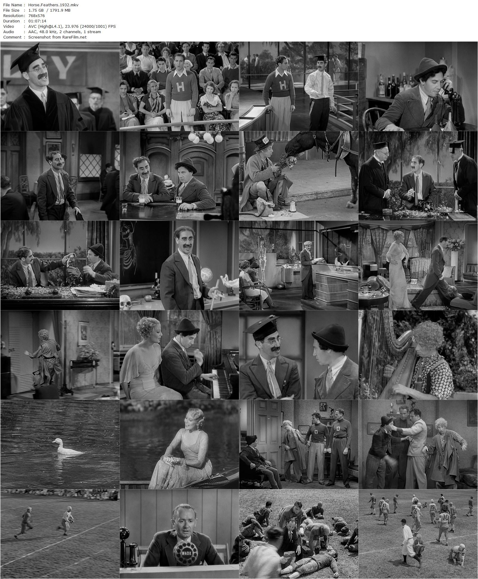 Horse Feathers (1932) Norman Z. McLeod, Groucho Marx, Chico Marx, Harpo Marx-poster