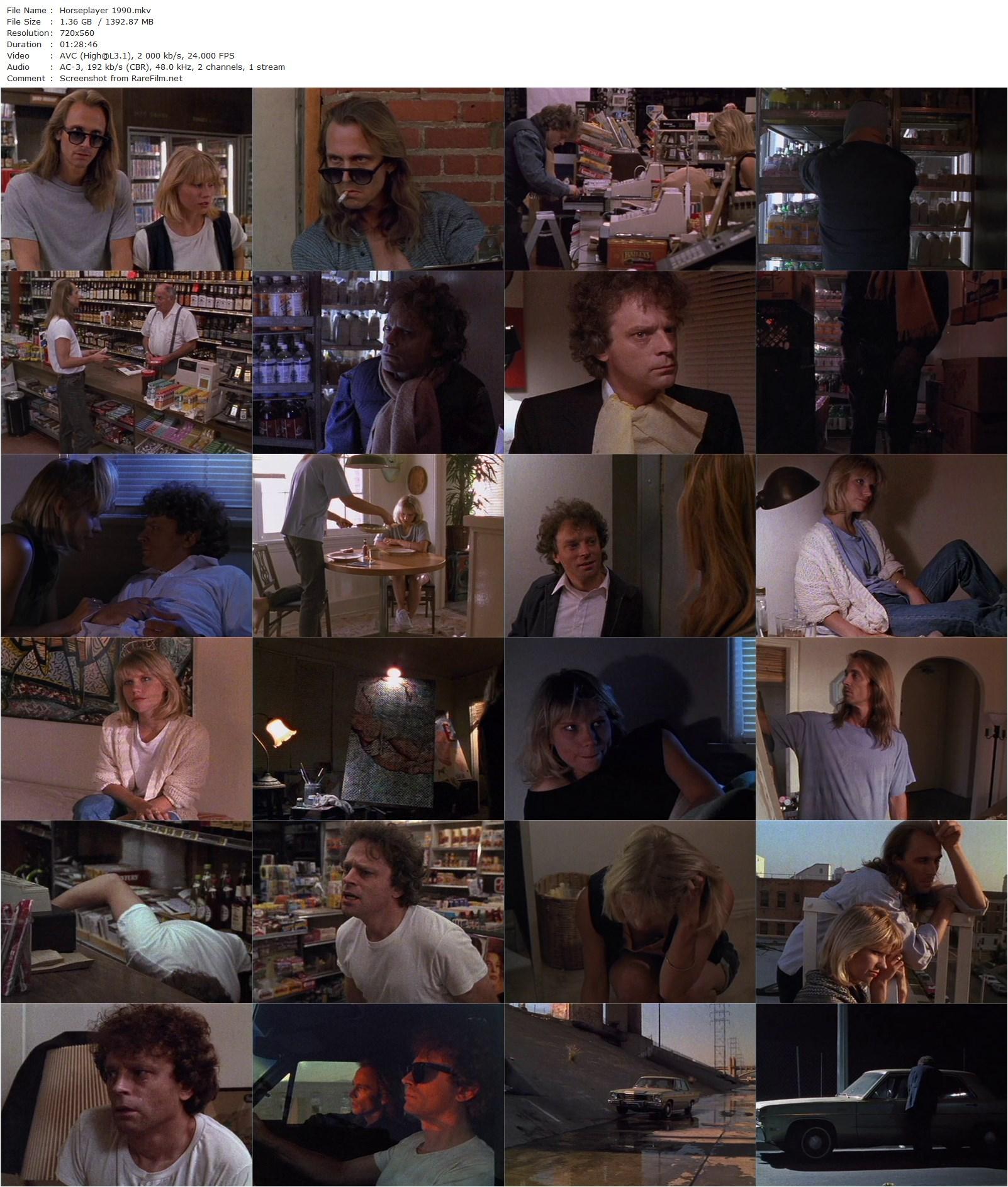 Horseplayer (1990) Kurt Voss, Brad Dourif, Sammi Davis, Michael Harris-poster