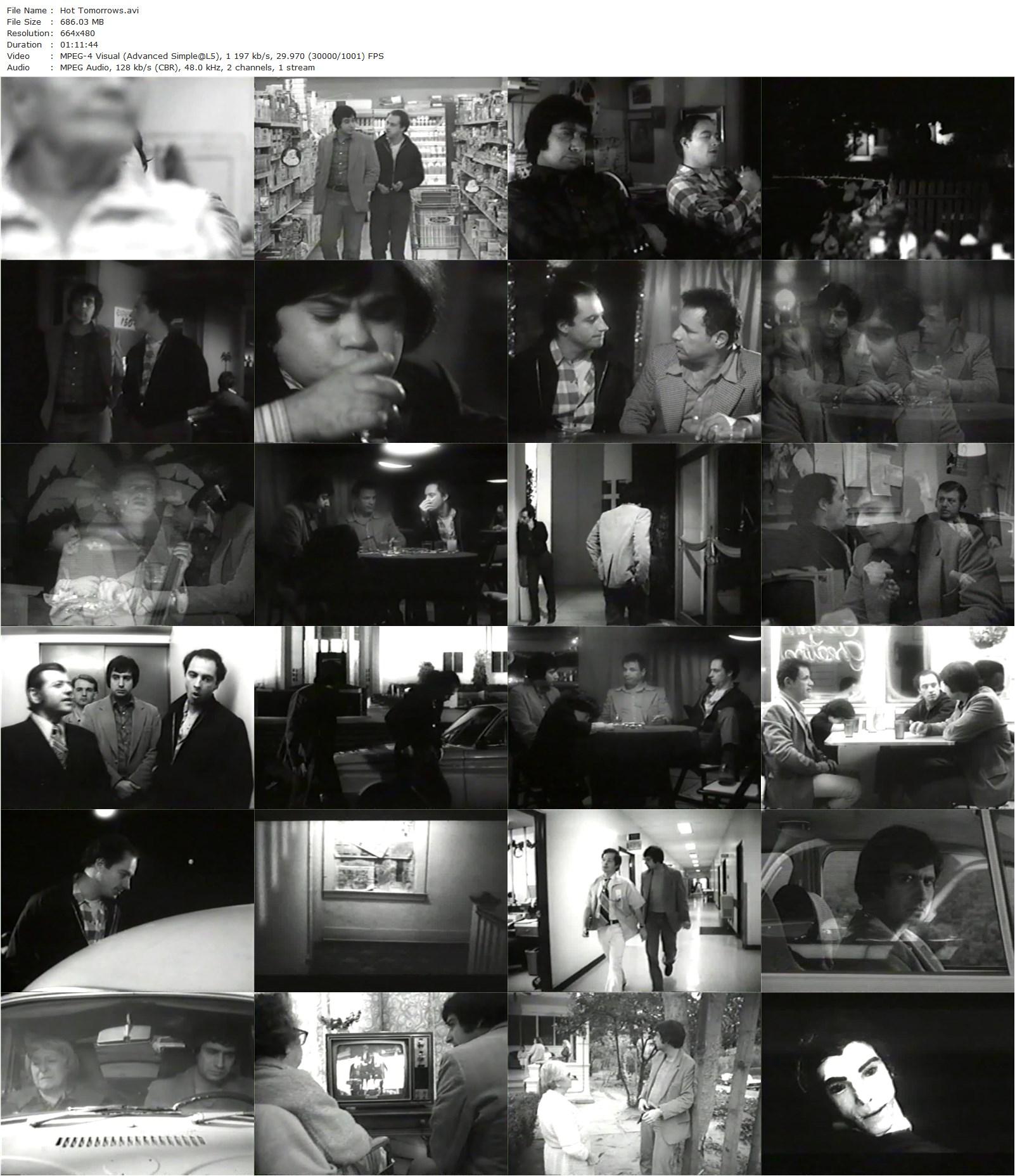 Hot Tomorrows (1977) Martin Brest, Ken Lerner, Ray Sharkey, Hervé Villechaize-poster