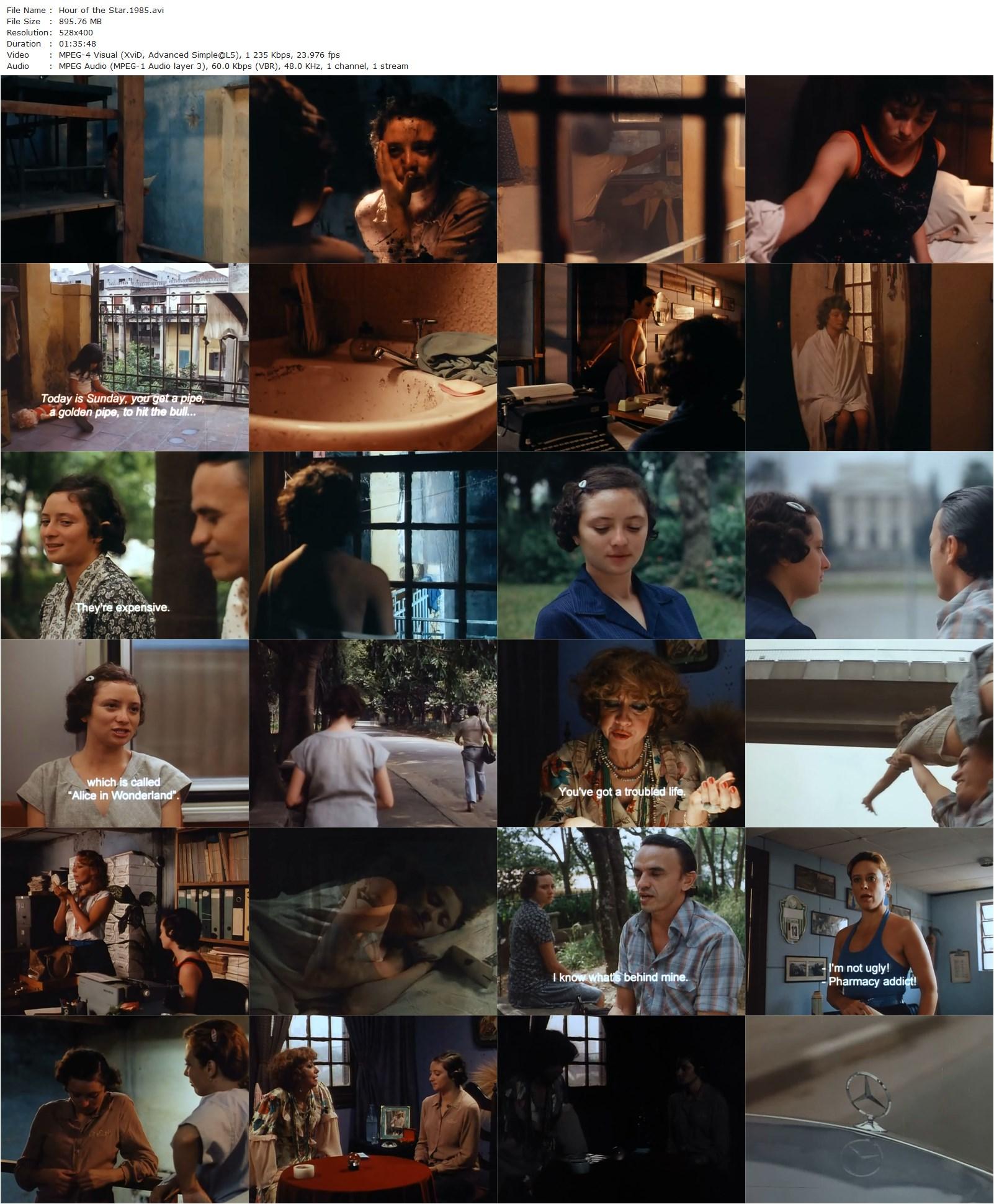 Hour of the Star / A Hora da Estrela (1985) Suzana Amaral, Marcelia Cartaxo, José Dumont, Tamara Taxman-poster