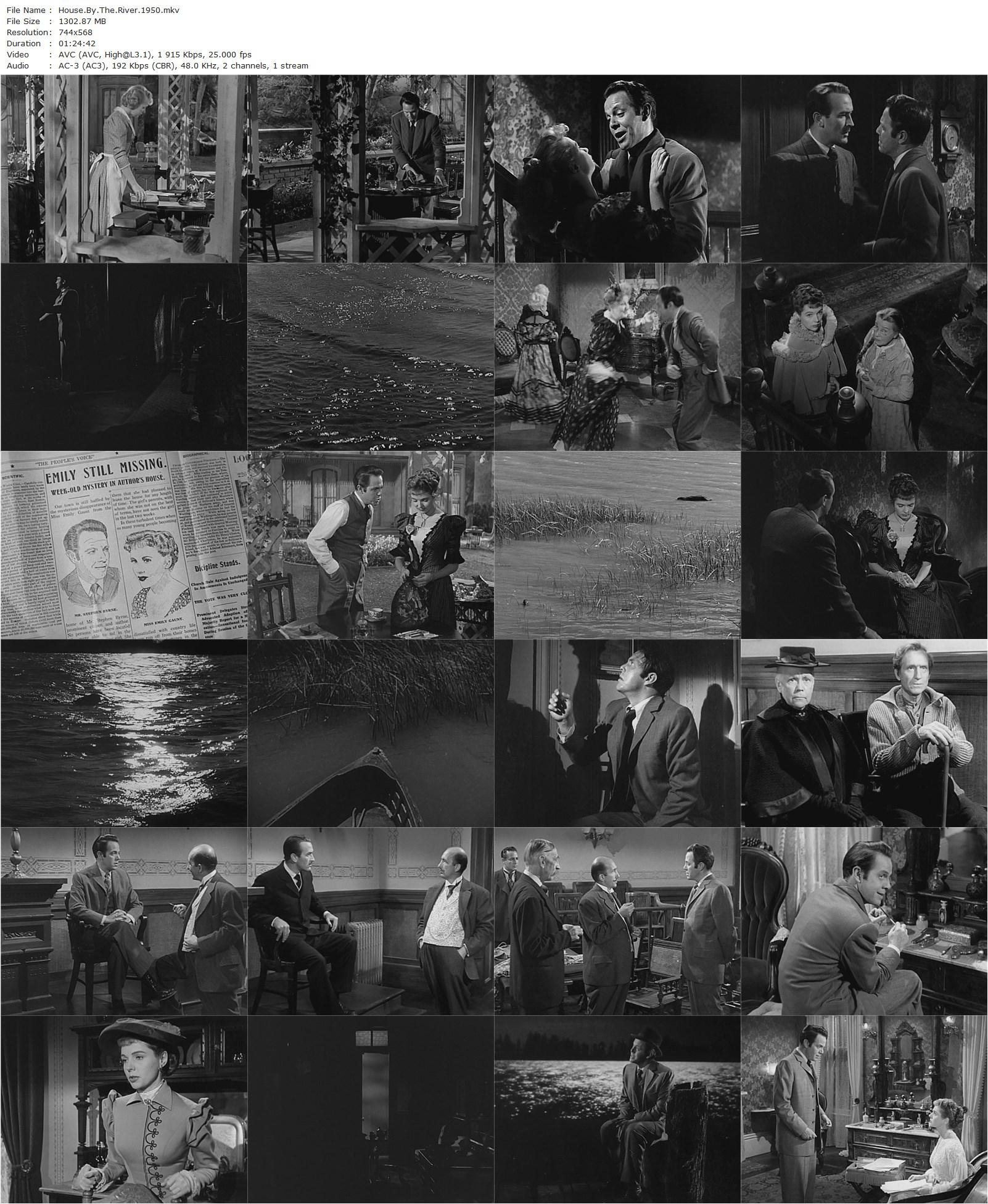 House by the River (1950) Fritz Lang, Louis Hayward, Lee Bowman, Jane Wyatt-poster