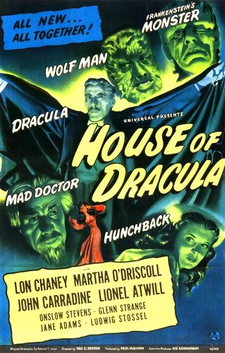 House of Dracula (1945) Erle C. Kenton, Onslow Stevens, John Carradine, Lon Chaney Jr.