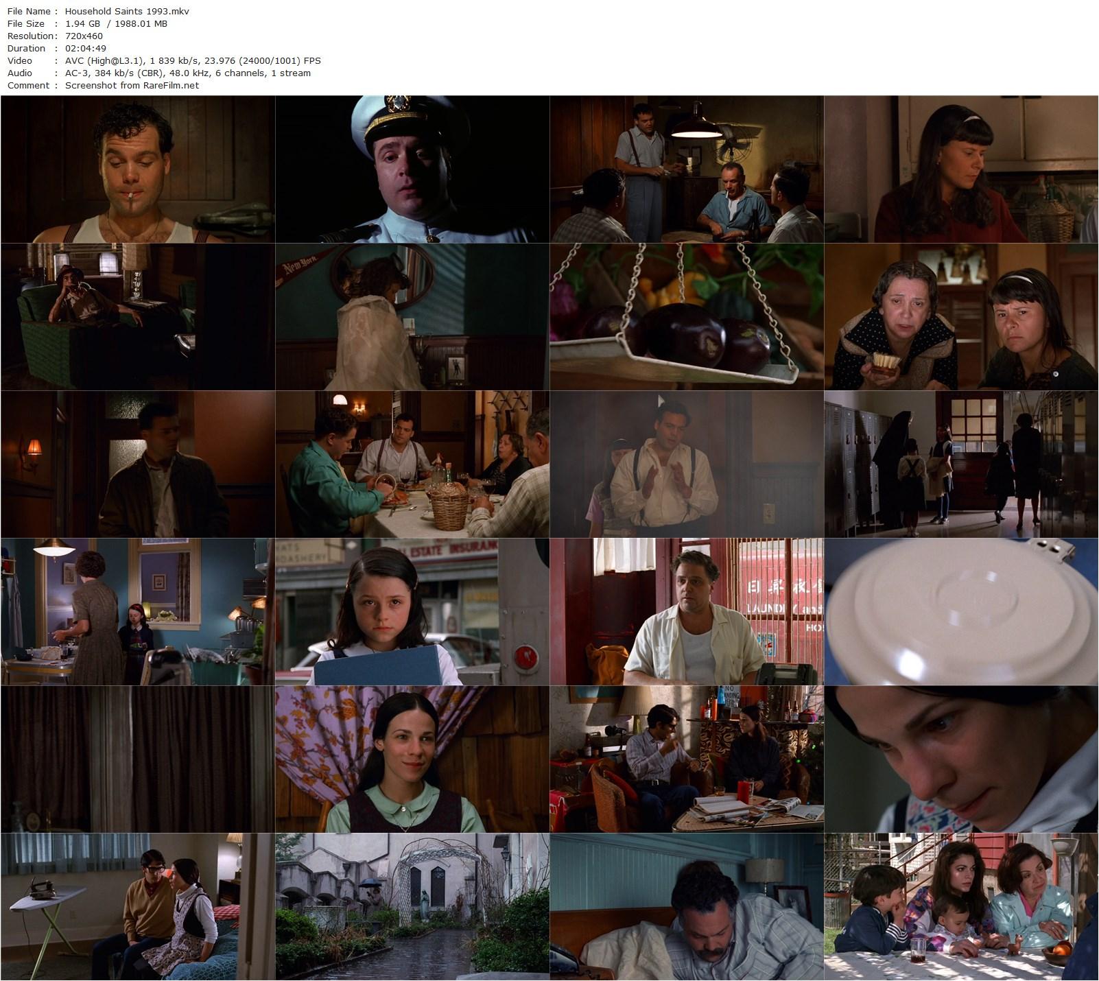 Household Saints (1993) Nancy Savoca, Tracey Ullman, Vincent D’Onofrio, Lili Taylor-poster