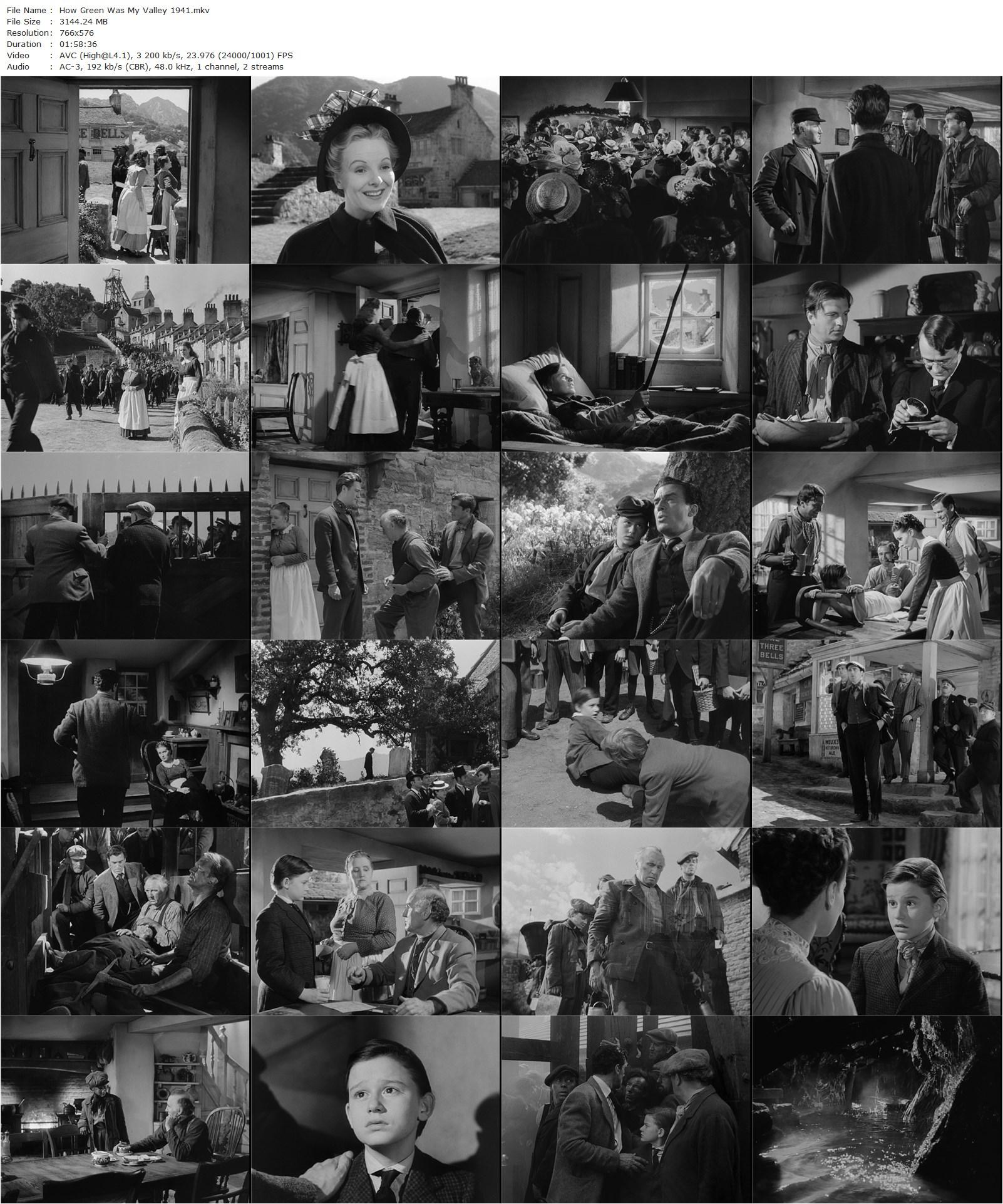 How Green Was My Valley (1941) John Ford, Walter Pidgeon, Maureen O’Hara, Anna Lee-poster