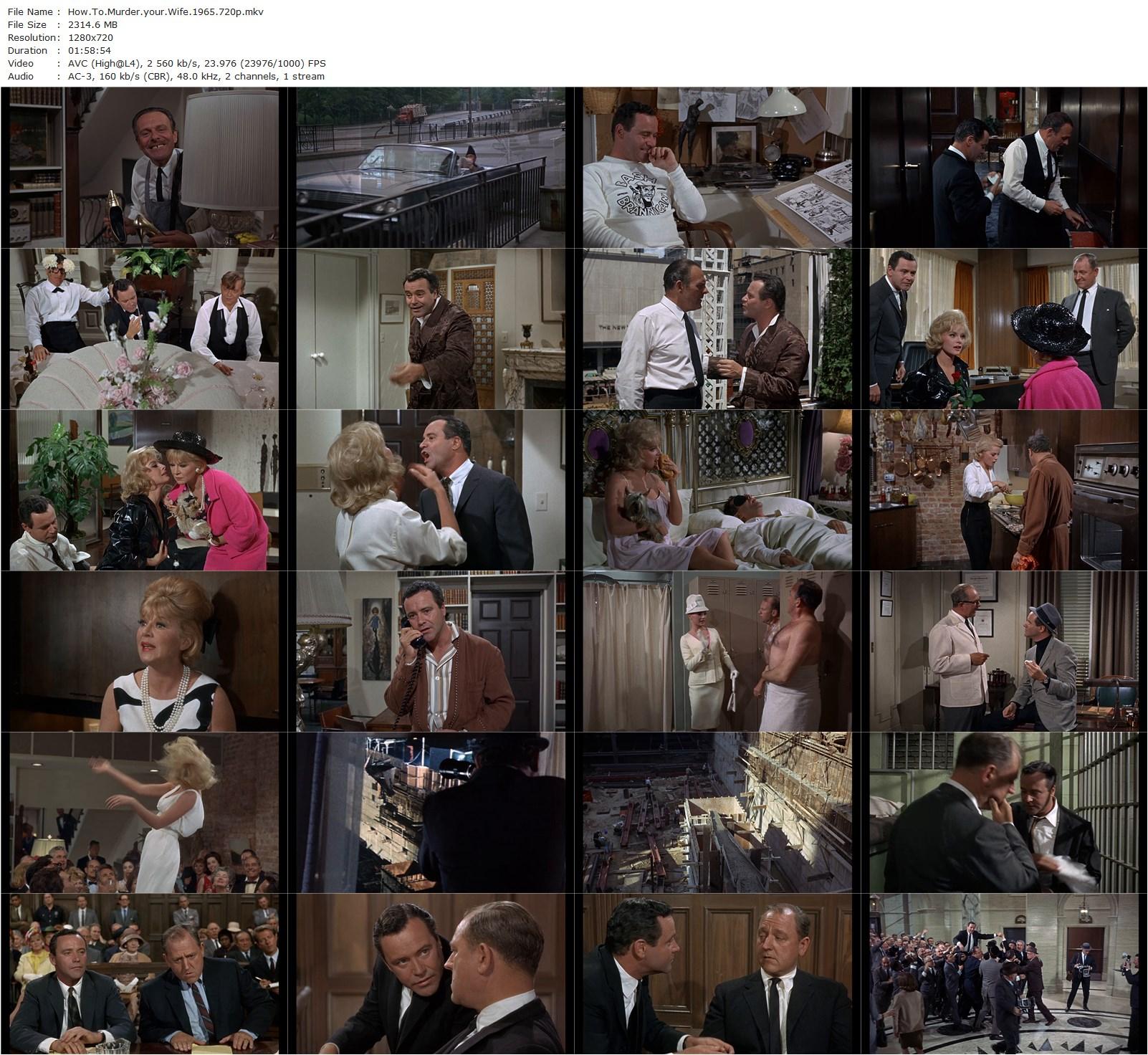 How to Murder Your Wife (1965) Richard Quine, Jack Lemmon, Virna Lisi, Terry-Thomas-poster