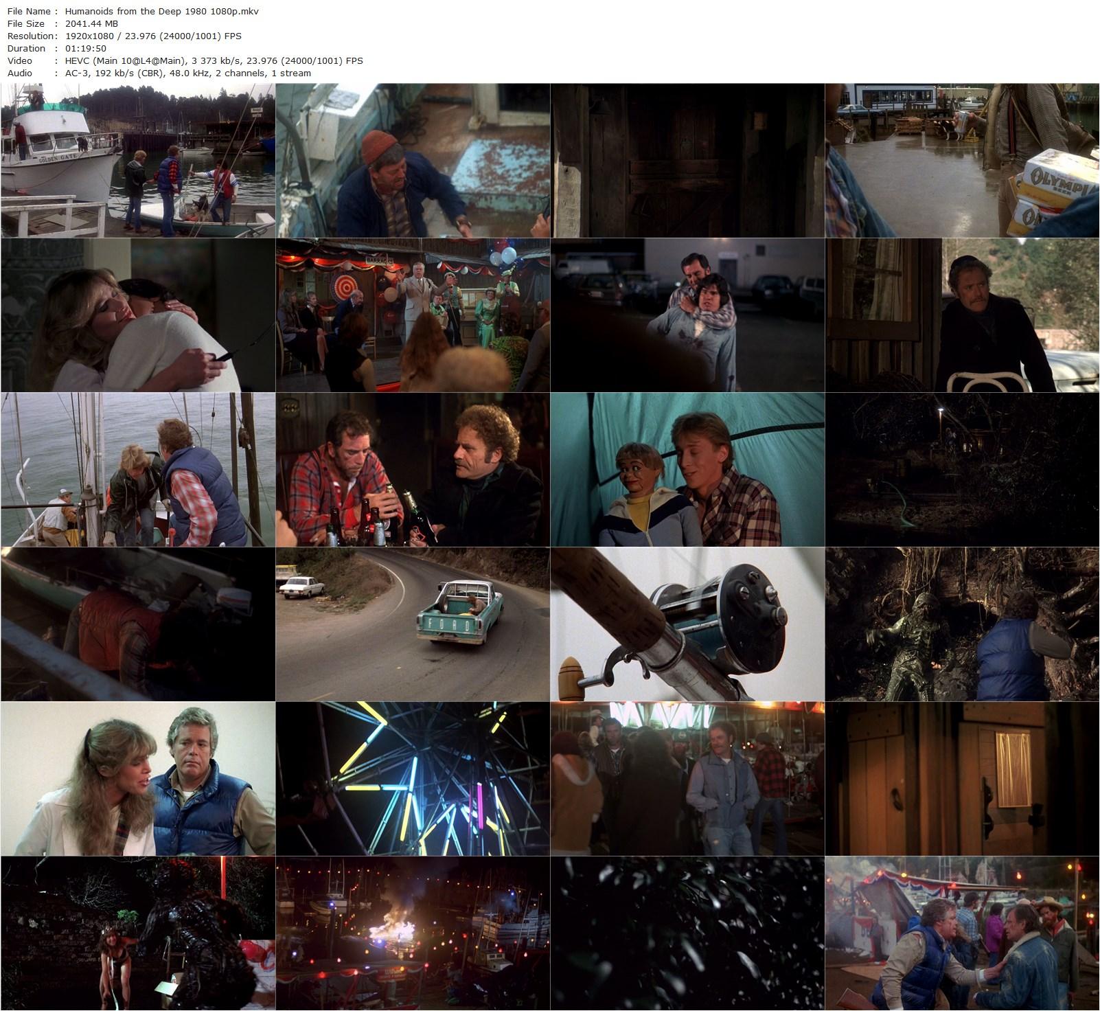 Humanoids from the Deep (1980) Barbara Peeters, Jimmy T. Murakami, Doug McClure, Ann Turkel, Vic Morrow-poster