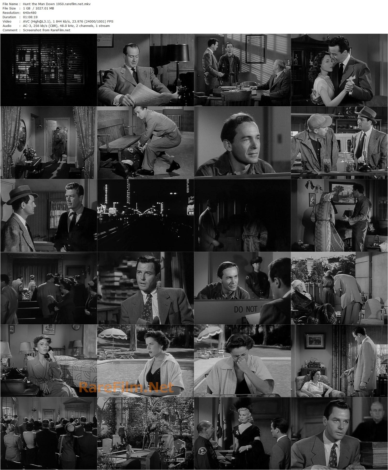 Hunt the Man Down (1950) George Archainbaud, Gig Young, Lynne Roberts, Mary Anderson-poster